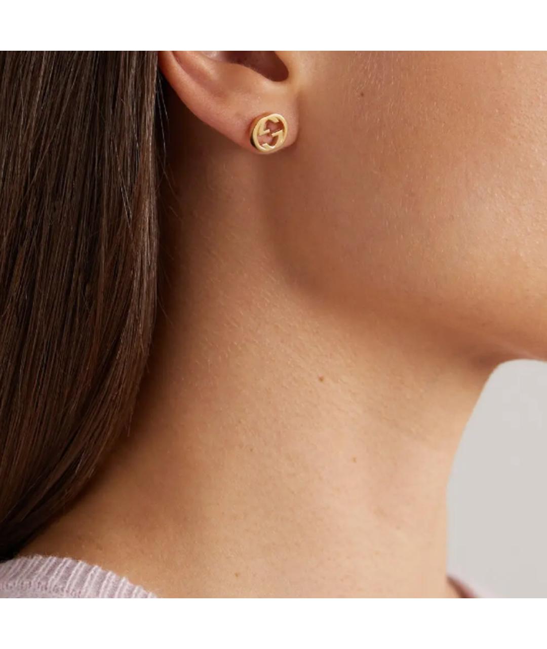 GUCCI Серьги из желтого золота, фото 3