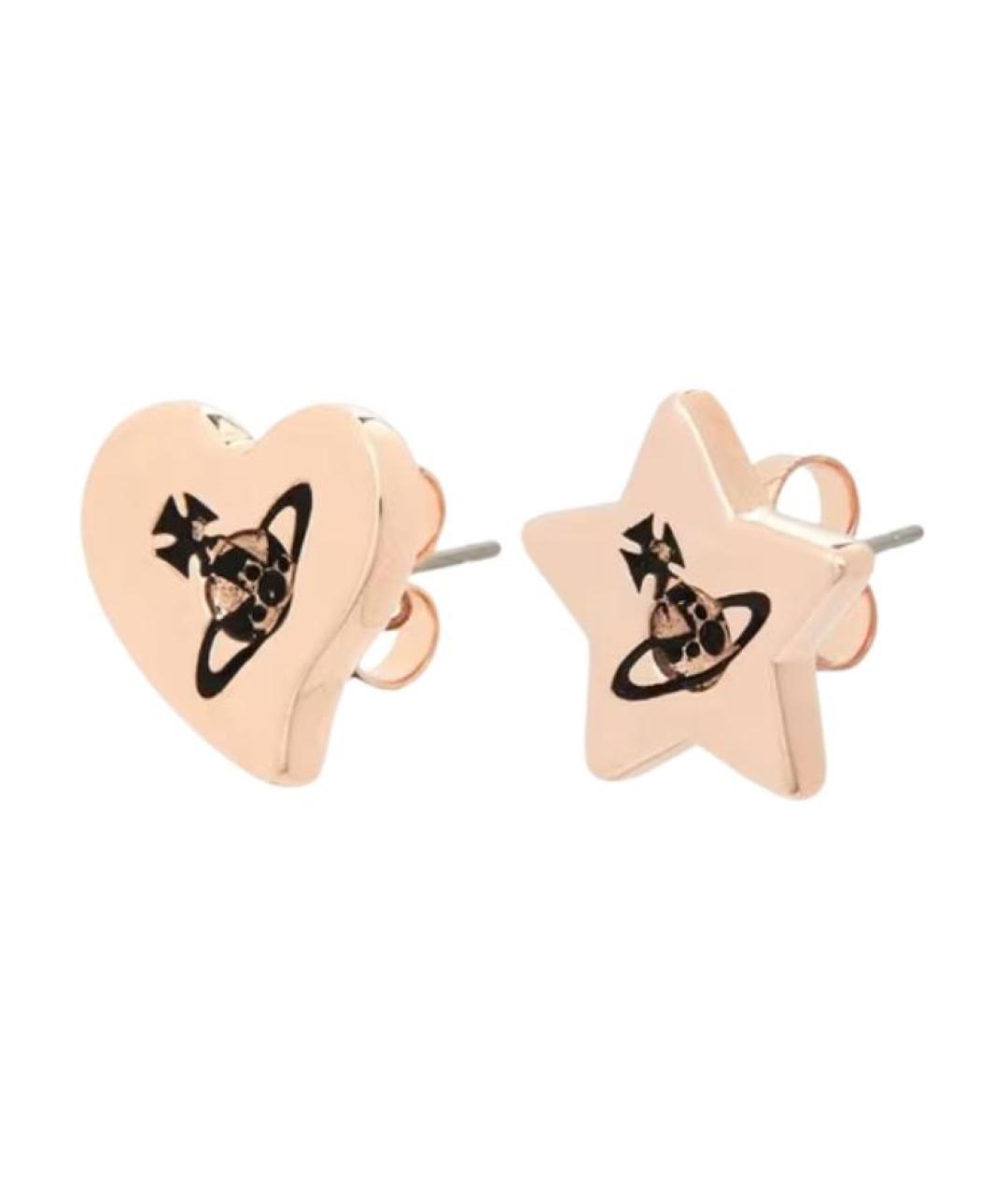 VIVIENNE WESTWOOD Золотые латунные серьги, фото 1