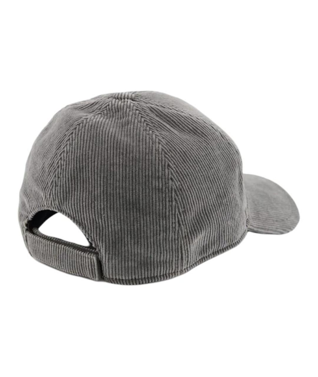 MIU MIU Серая хлопковая кепка, фото 2