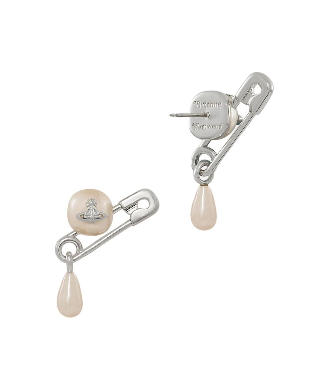 VIVIENNE WESTWOOD Серебряные латунные серьги, фото 2