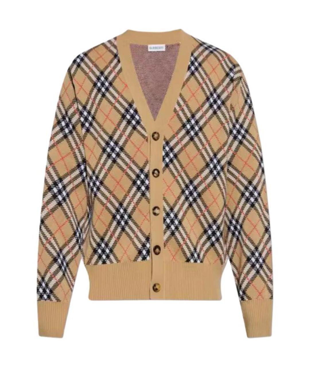 BURBERRY Коричневый кардиган, фото 1
