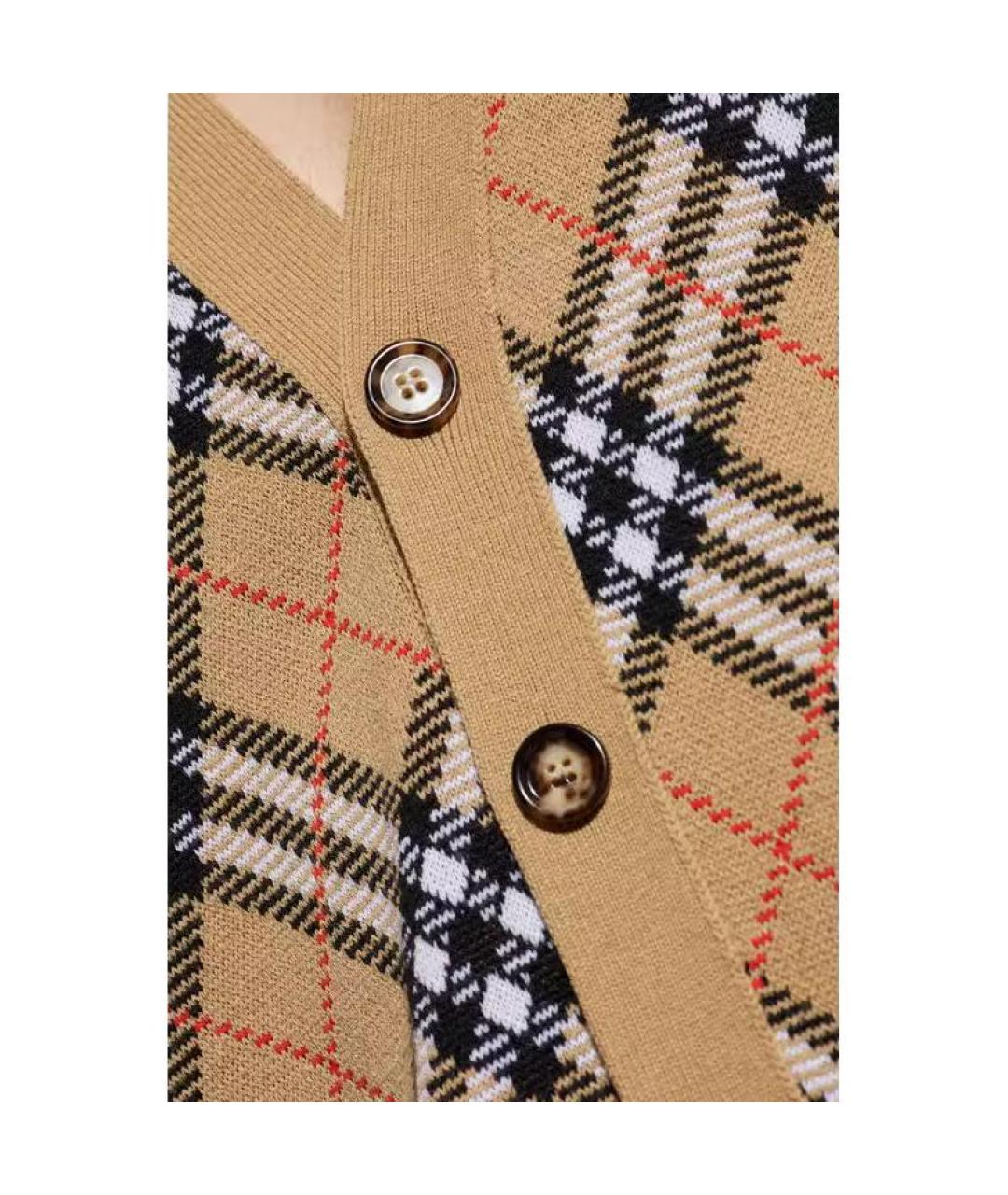 BURBERRY Коричневый кардиган, фото 5