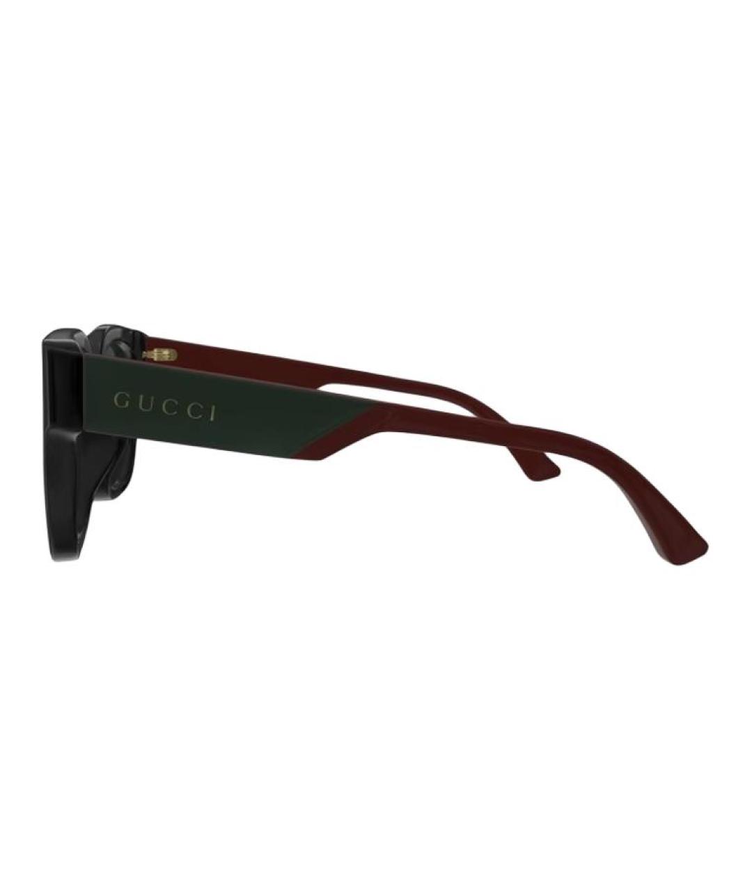 GUCCI Черные пластиковые солнцезащитные очки, фото 6