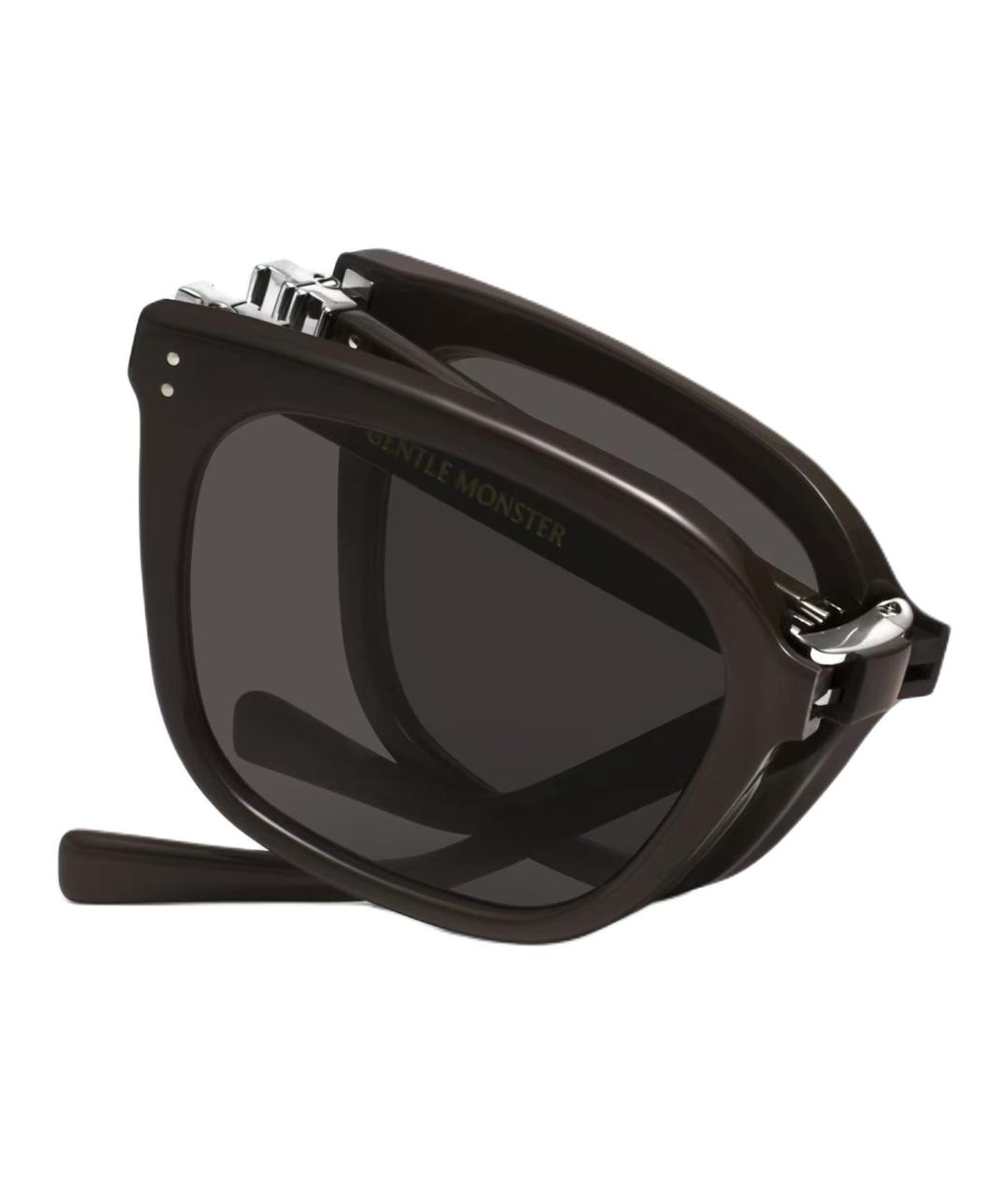 GENTLE MONSTER Коричневые пластиковые солнцезащитные очки, фото 4
