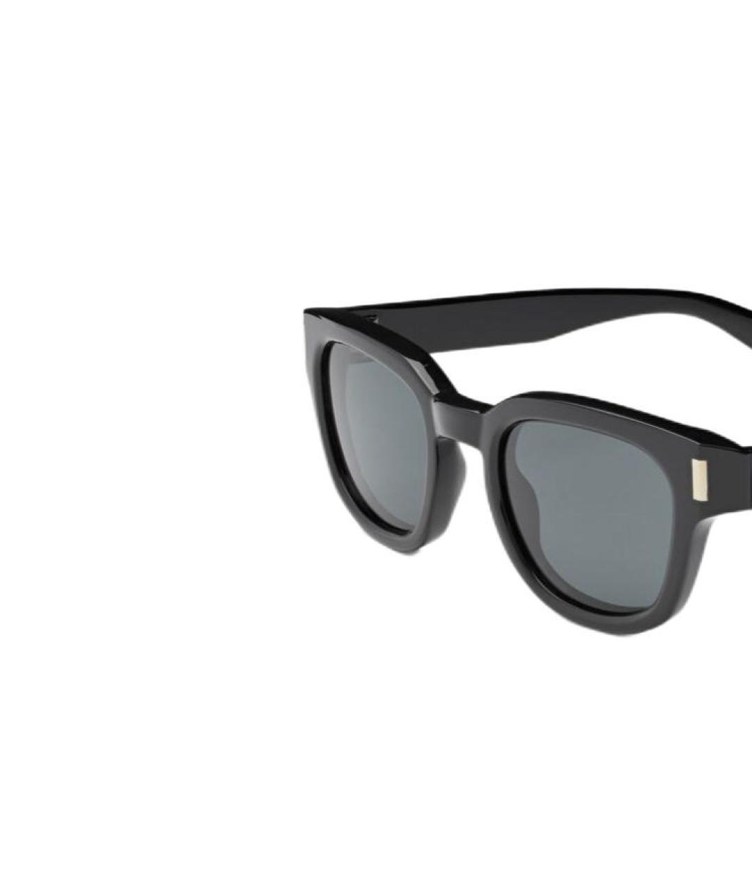 SAINT LAURENT Черные пластиковые солнцезащитные очки, фото 3