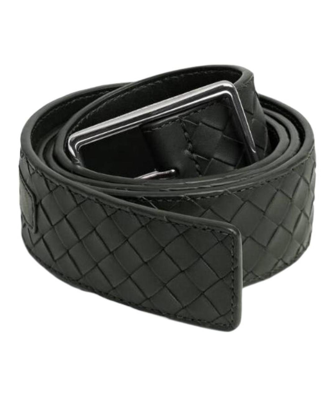 BOTTEGA VENETA Зеленый кожаный ремень, фото 2