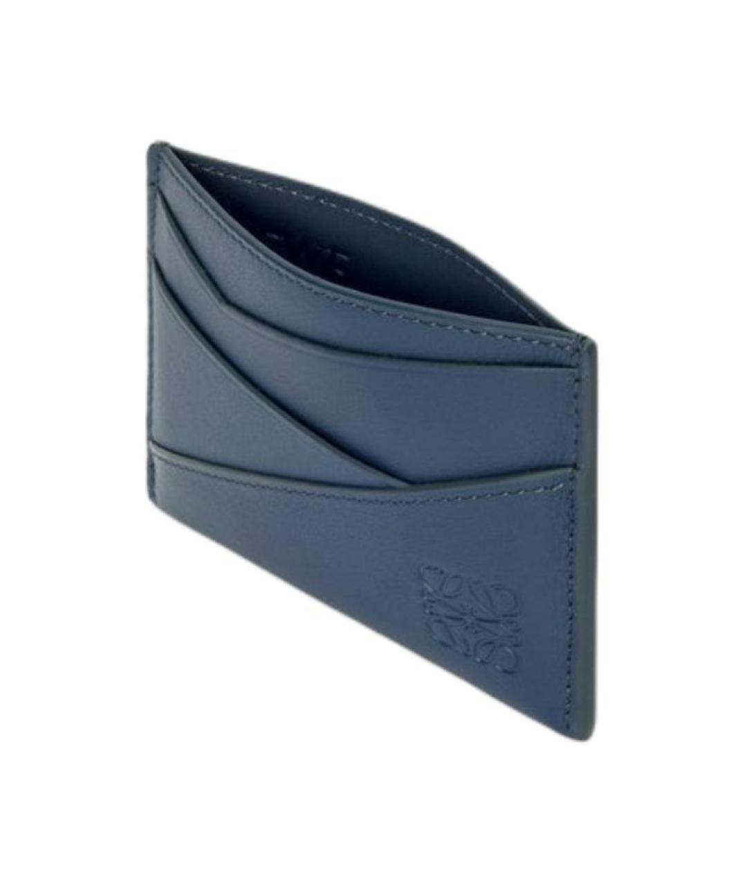 LOEWE Синий кожаный кардхолдер, фото 3