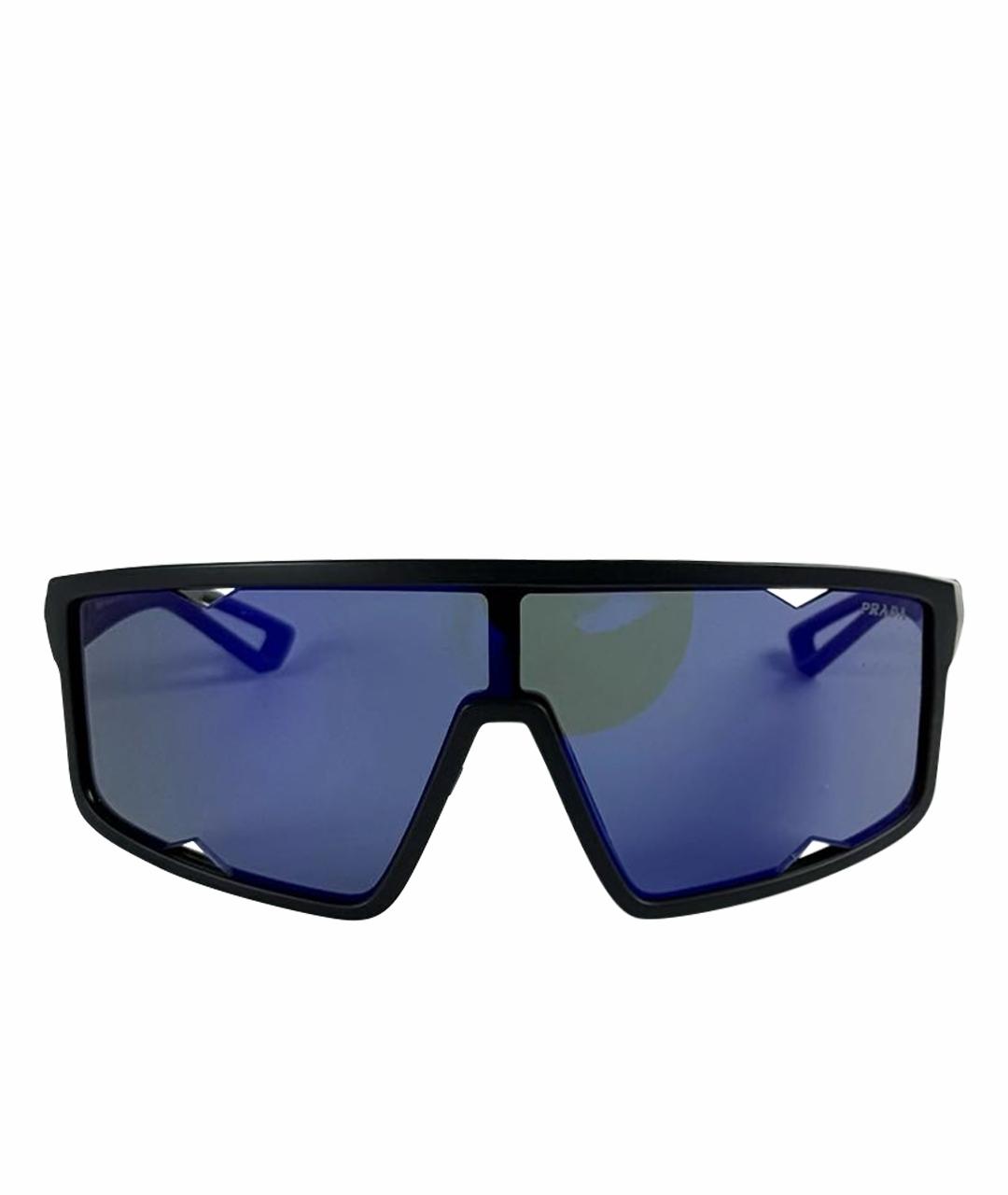 PRADA Черные пластиковые солнцезащитные очки, фото 1