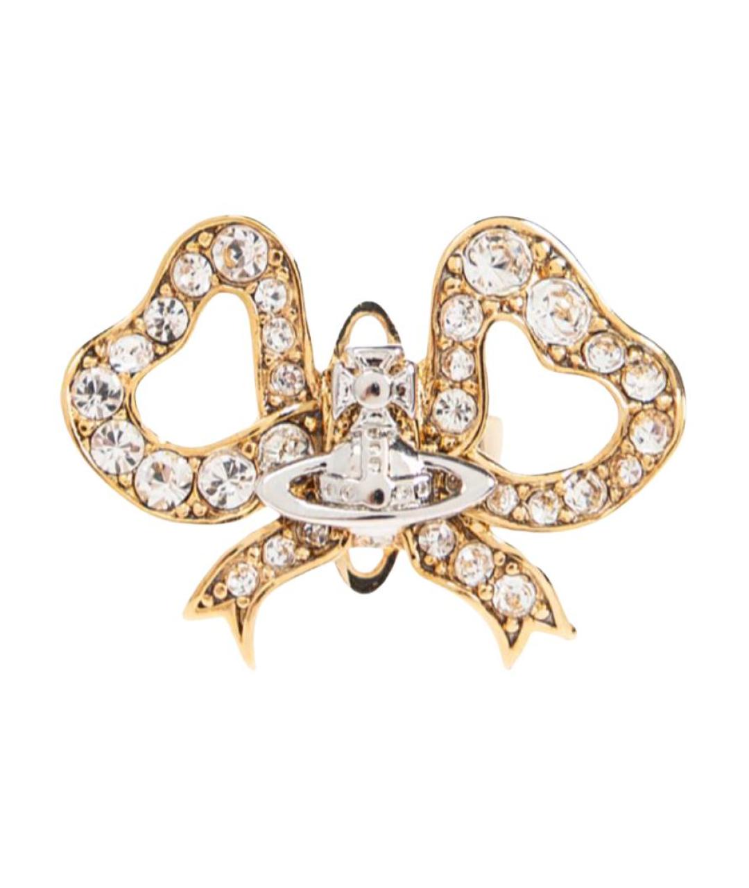VIVIENNE WESTWOOD Золотые латунные серьги, фото 3