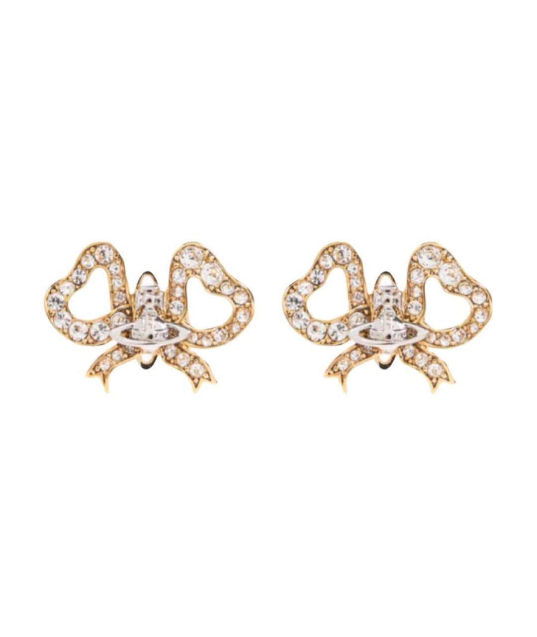 VIVIENNE WESTWOOD Золотые латунные серьги, фото 1