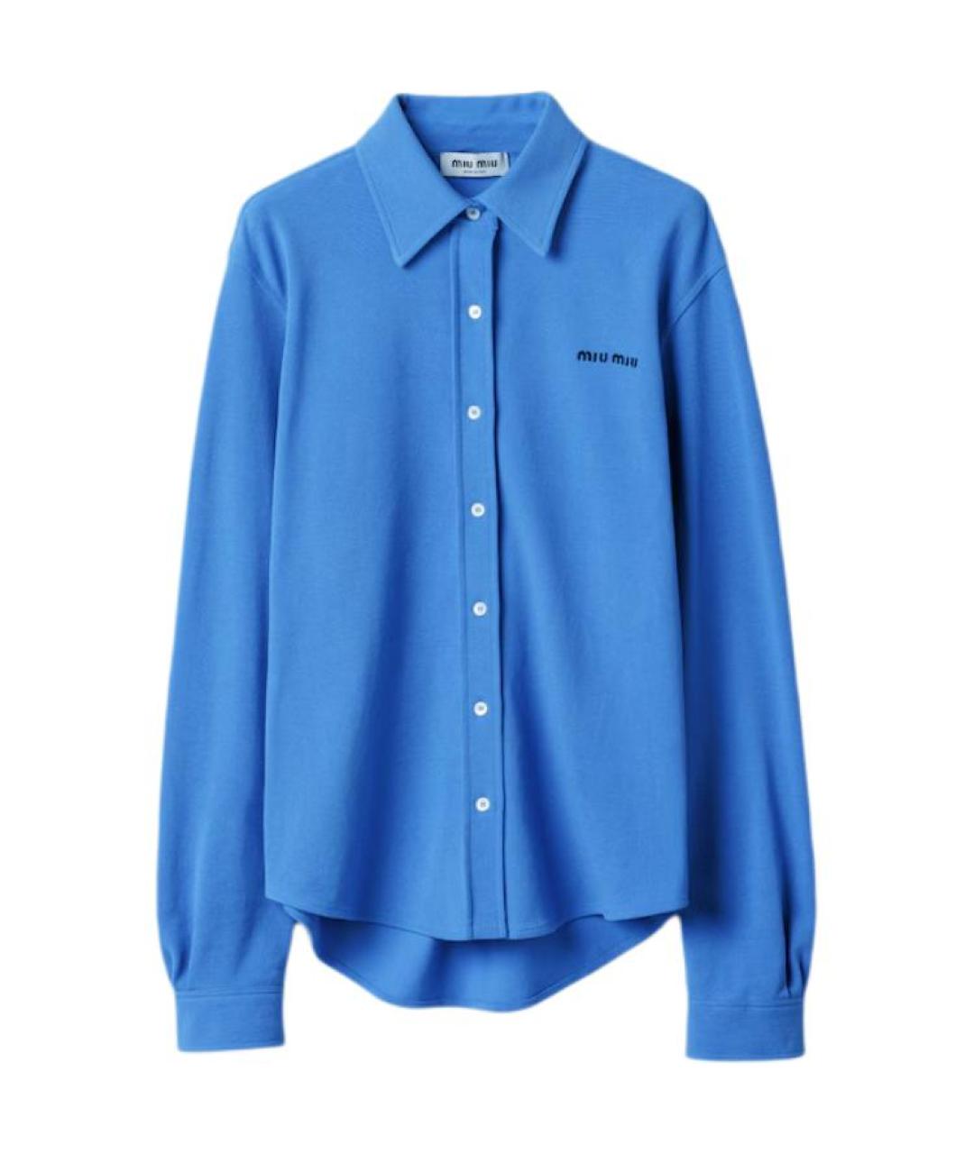 MIU MIU Синяя рубашка, фото 1