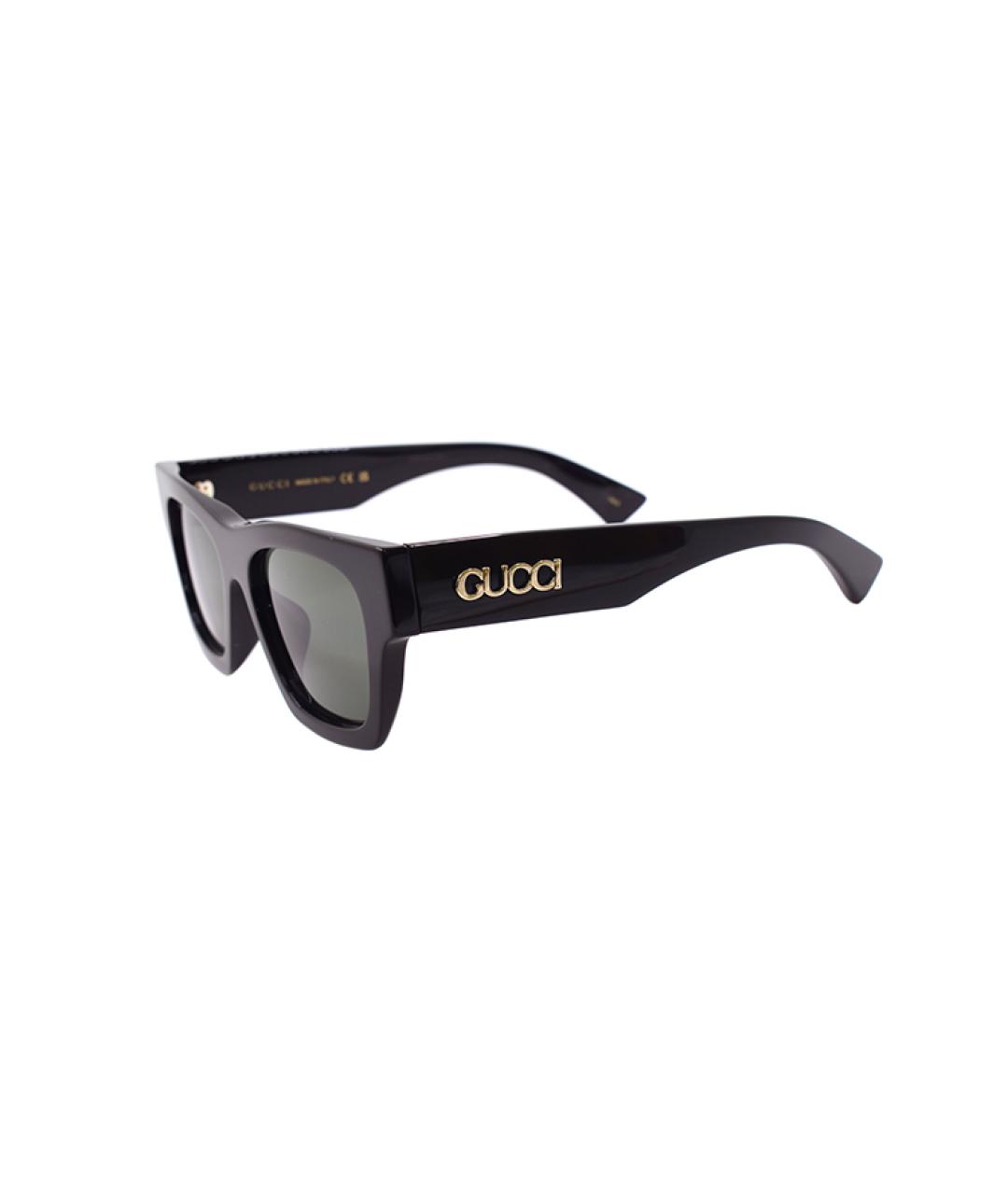 GUCCI Черные пластиковые солнцезащитные очки, фото 5