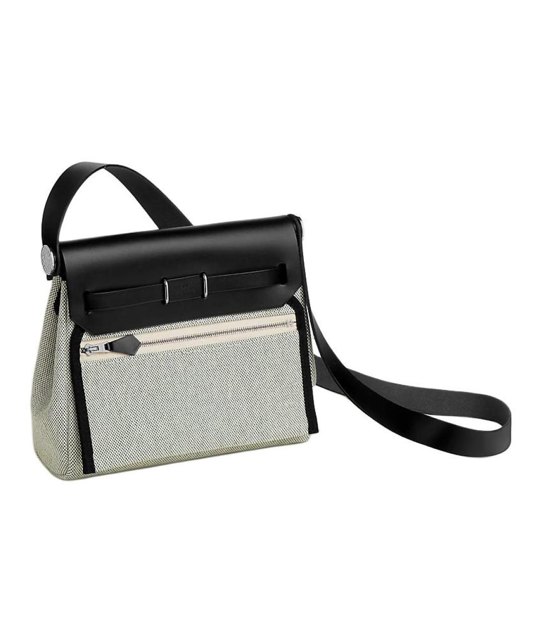 HERMES Серая хлопковая сумка через плечо, фото 2