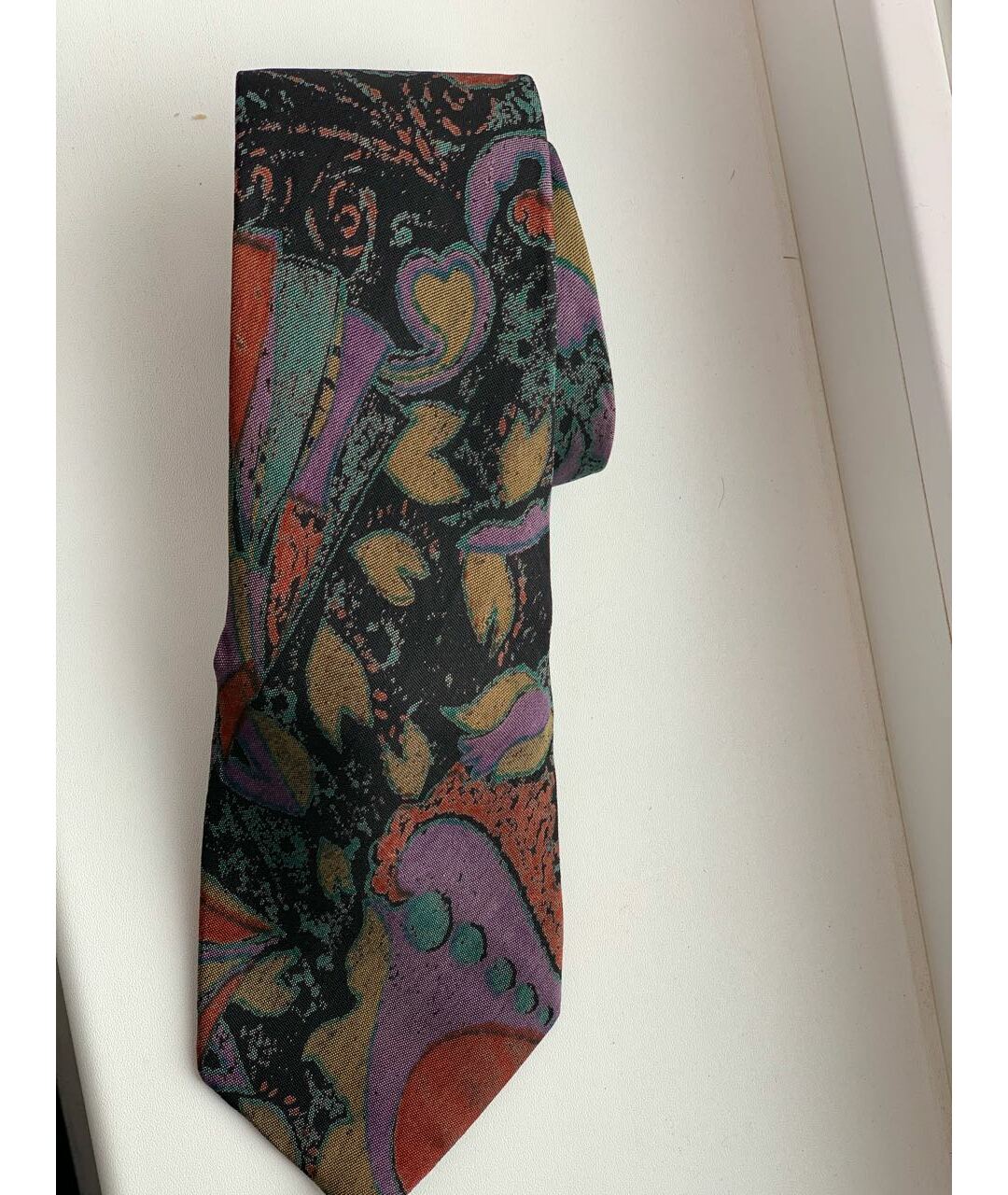 GUCCI Антрацитовый шелковый галстук, фото 3