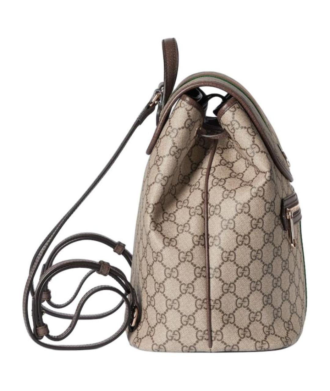 GUCCI Бежевый хлопковый рюкзак, фото 3