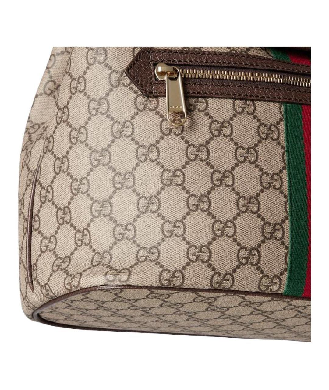 GUCCI Бежевый хлопковый рюкзак, фото 6