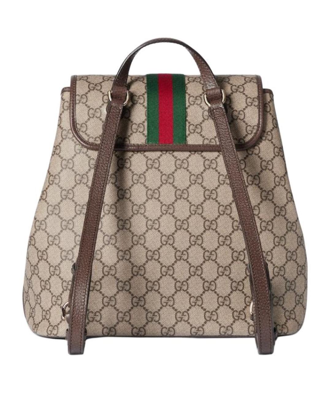 GUCCI Бежевый хлопковый рюкзак, фото 4