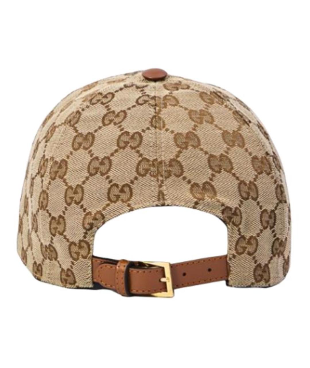 GUCCI Бежевая кепка, фото 3