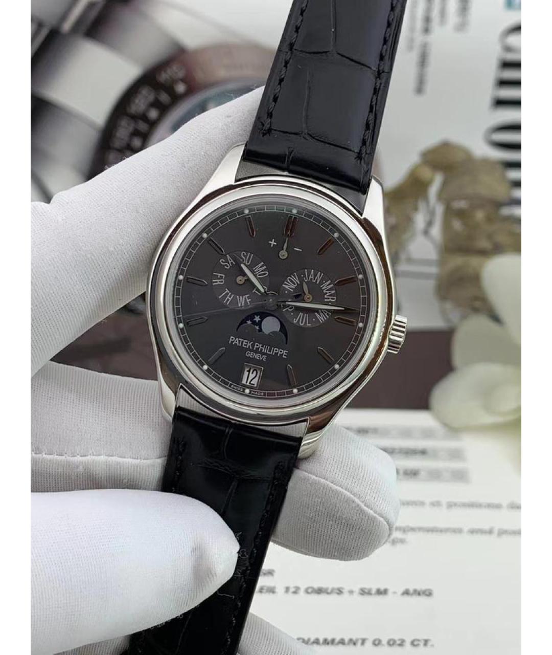 PATEK PHILIPPE Черные платиновые часы, фото 3