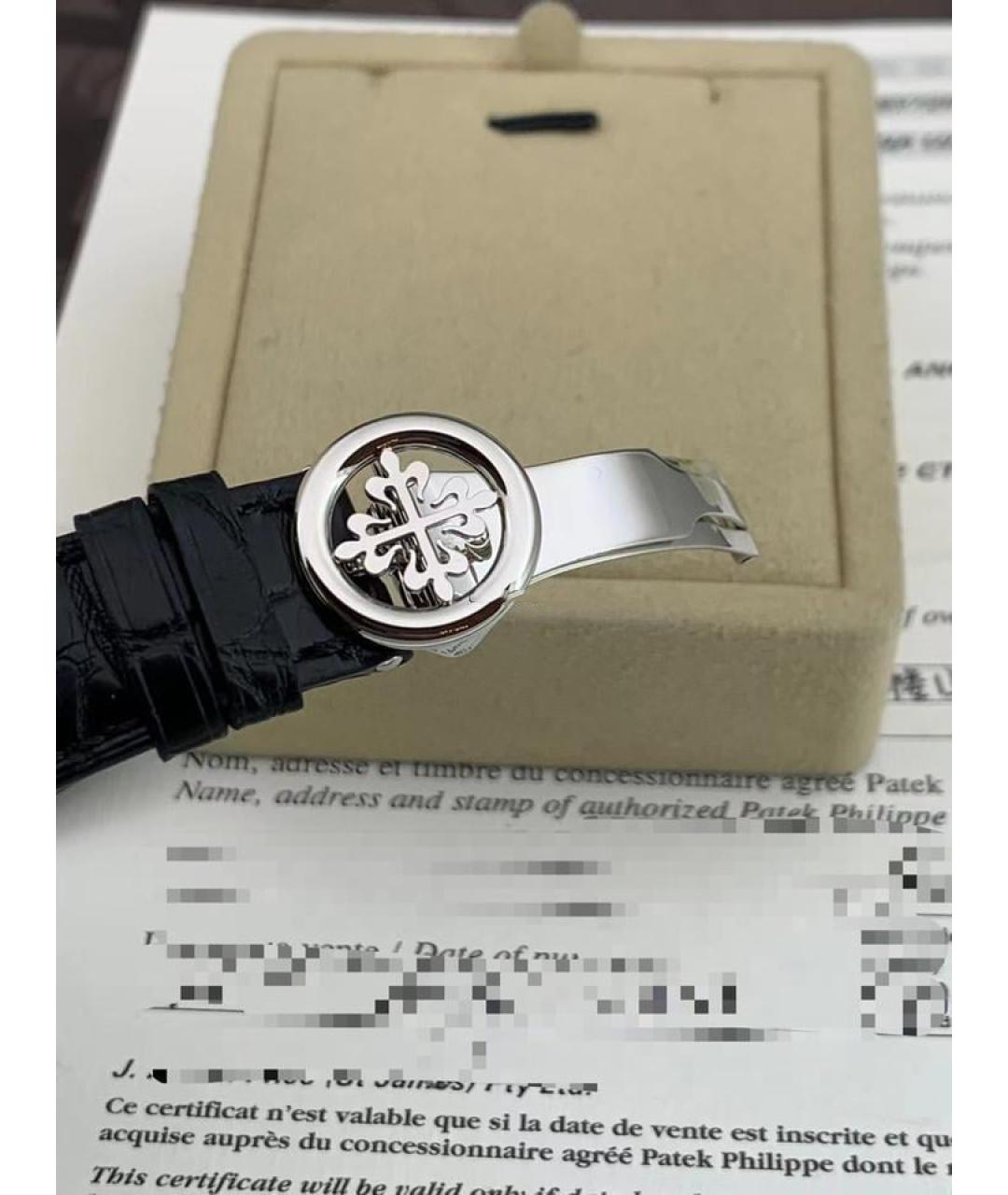 PATEK PHILIPPE Черные платиновые часы, фото 5