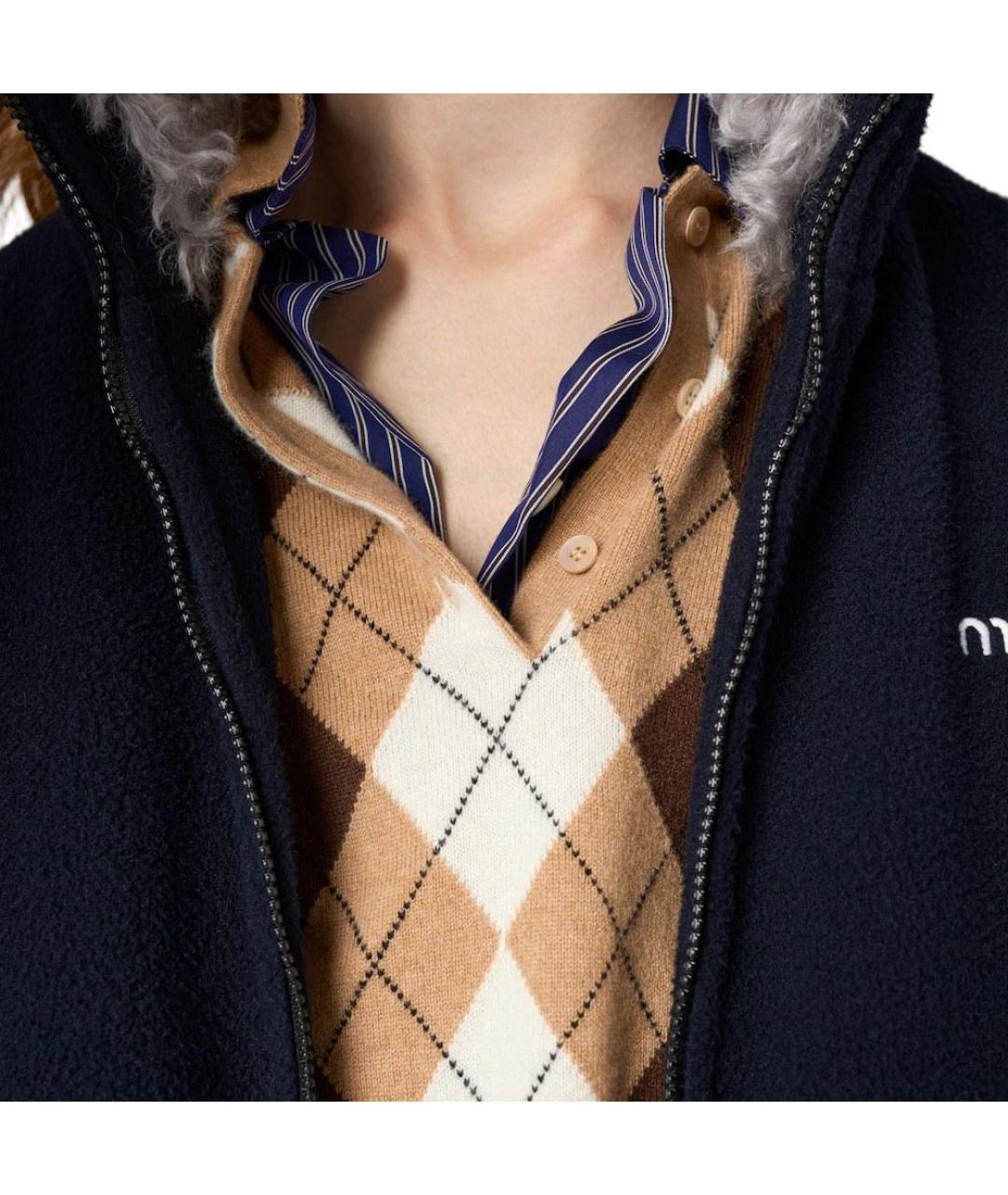 MIU MIU Коричневый джемпер / свитер, фото 5