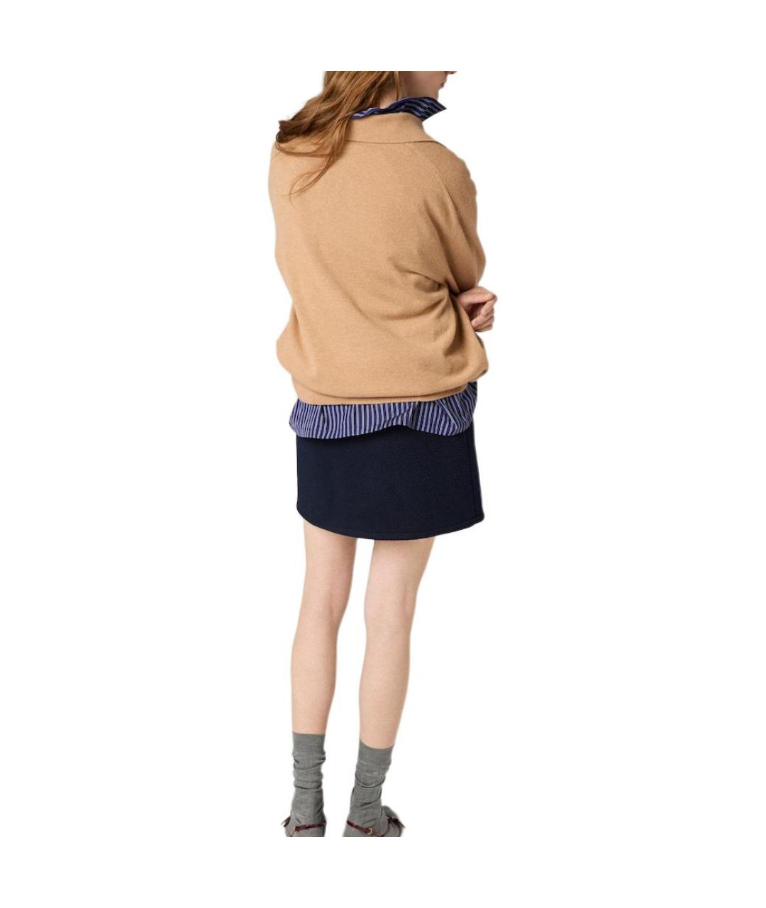 MIU MIU Коричневый джемпер / свитер, фото 3