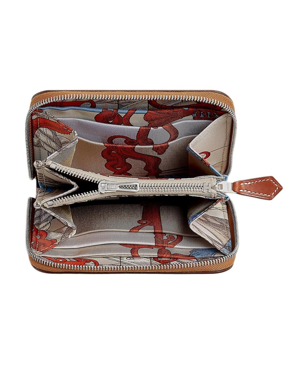 HERMES Коричневый кожаный кошелек, фото 2