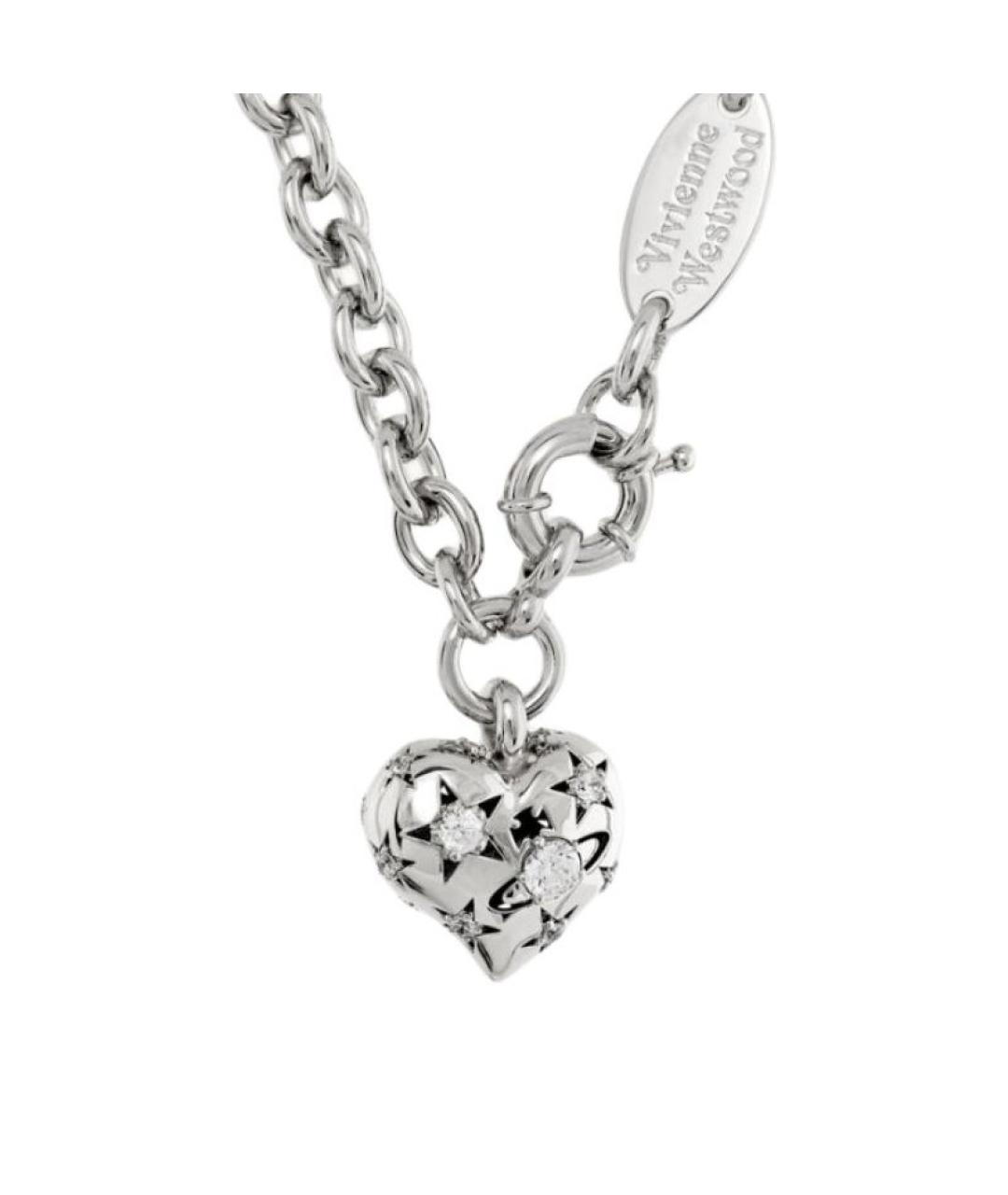 VIVIENNE WESTWOOD Серебряная подвеска из белого золота, фото 3