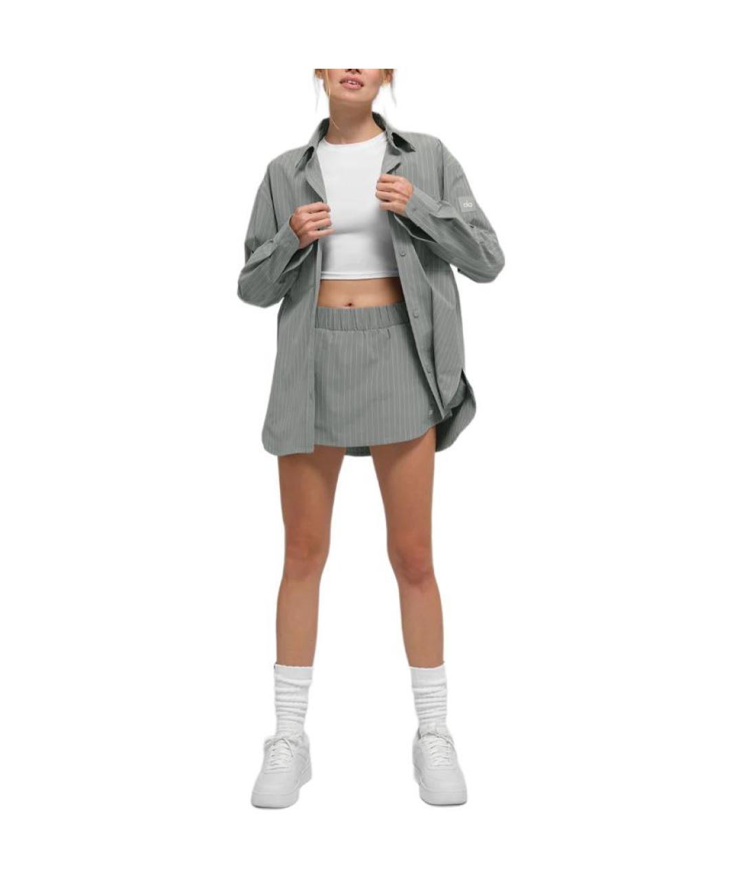 ALO YOGA Серая рубашка, фото 3