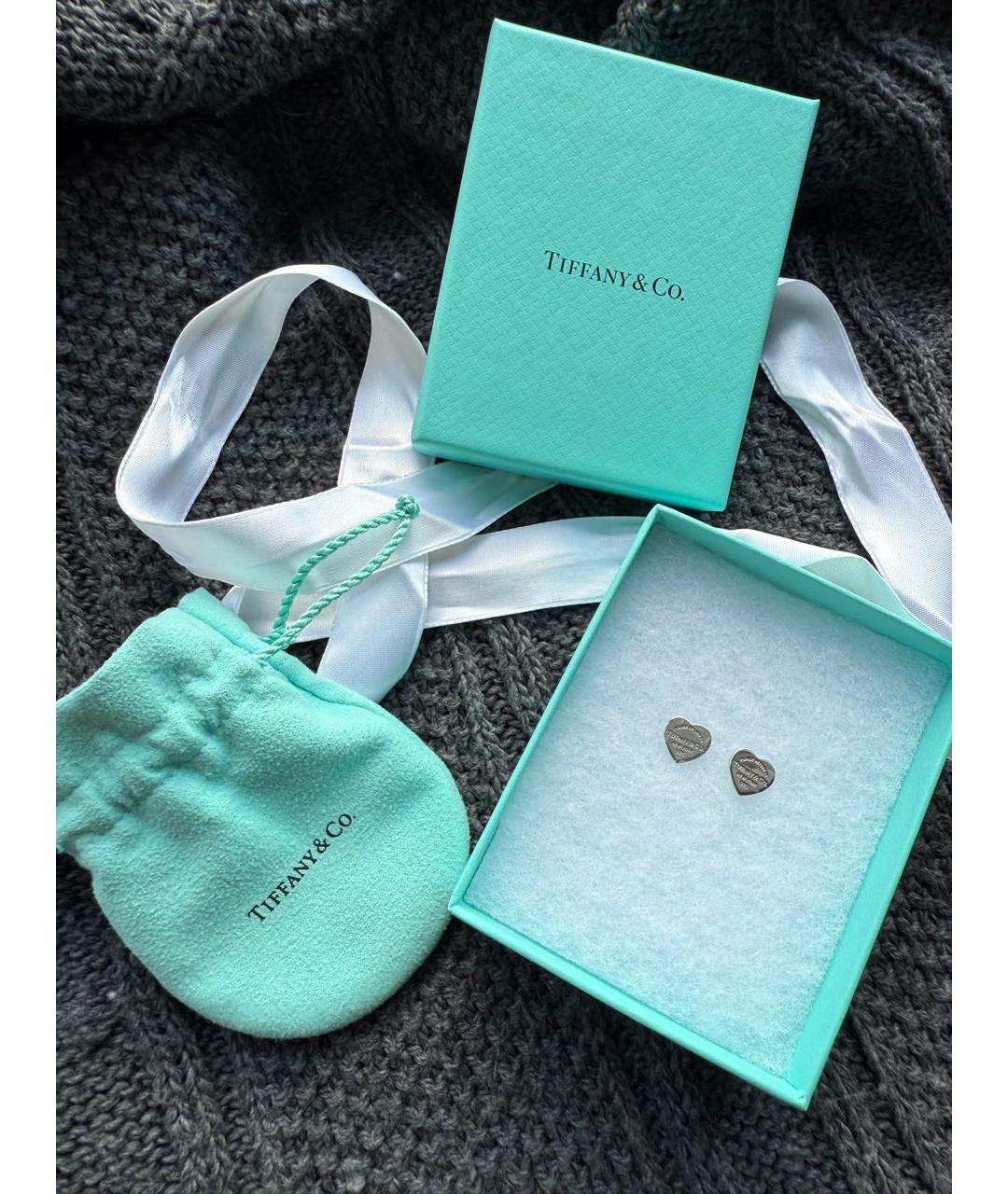 TIFFANY&CO Серебряные серебряные серьги, фото 2