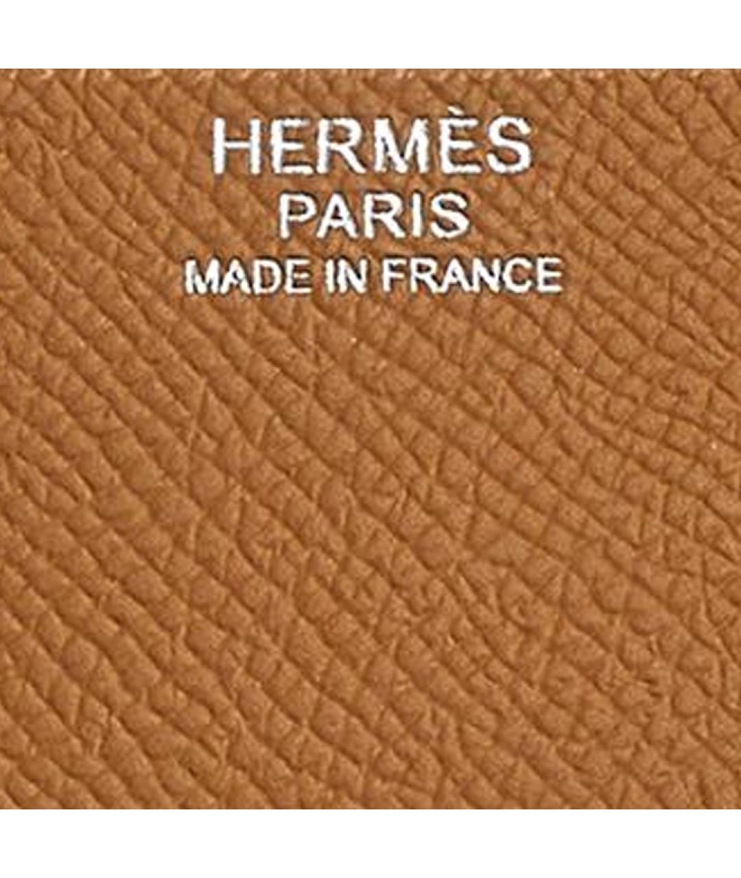 HERMES Коричневый кожаный кардхолдер, фото 2