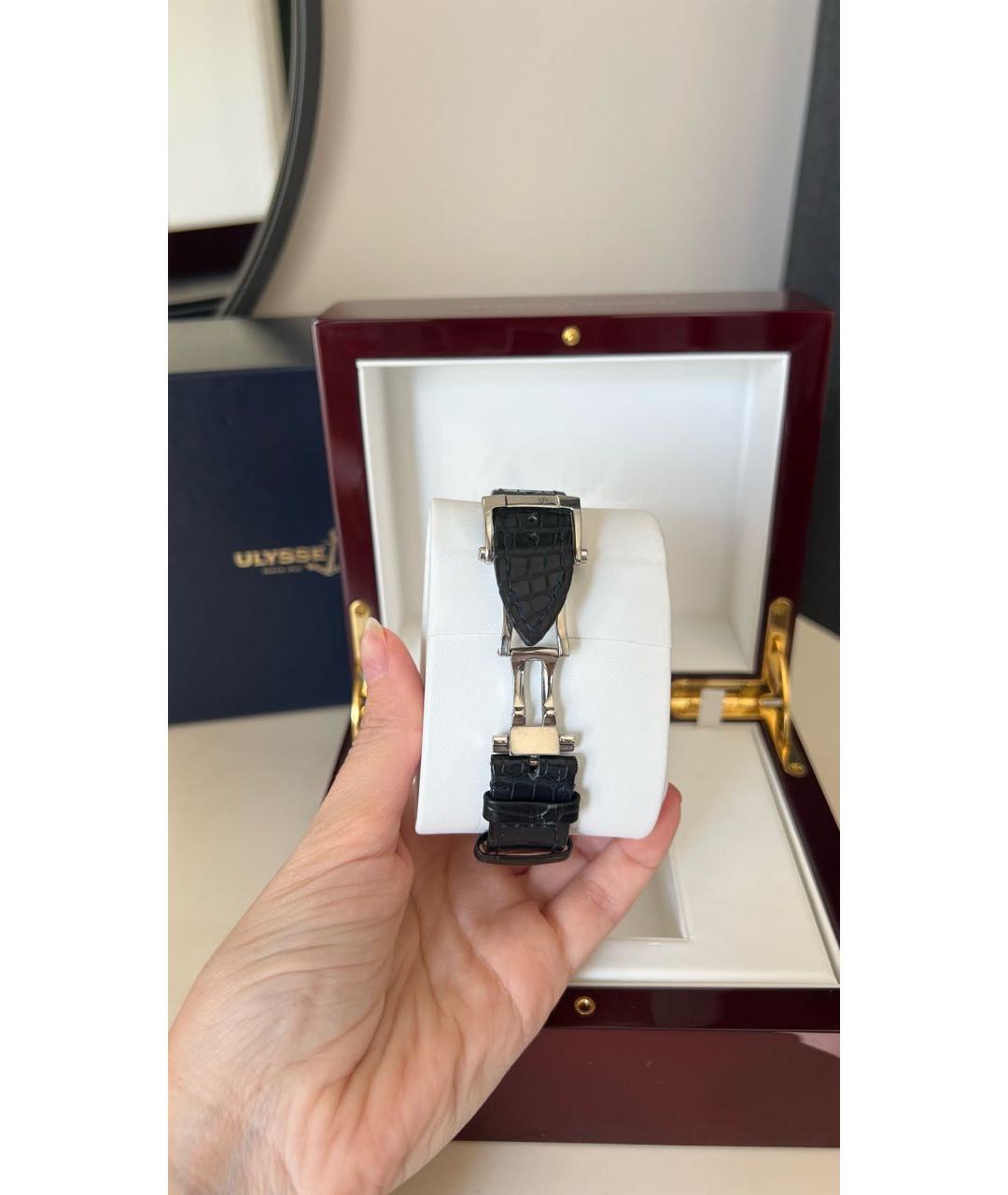 Ulysse Nardin Темно-синие стальные часы, фото 3