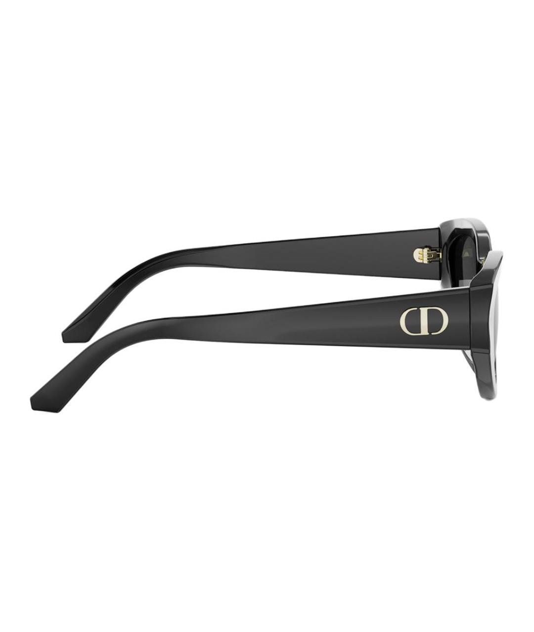 CHRISTIAN DIOR Черные пластиковые солнцезащитные очки, фото 4