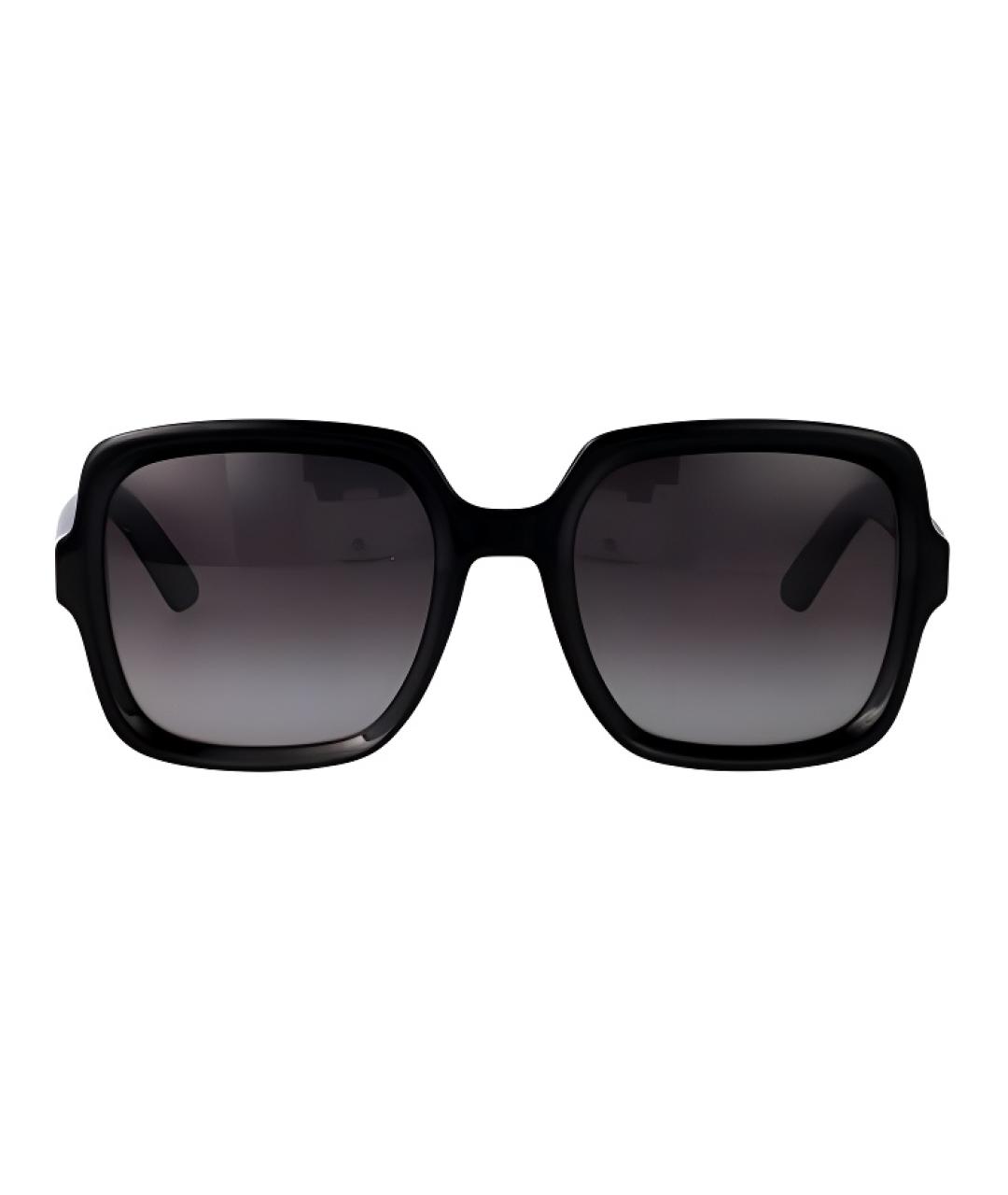 CHRISTIAN DIOR Черные пластиковые солнцезащитные очки, фото 2