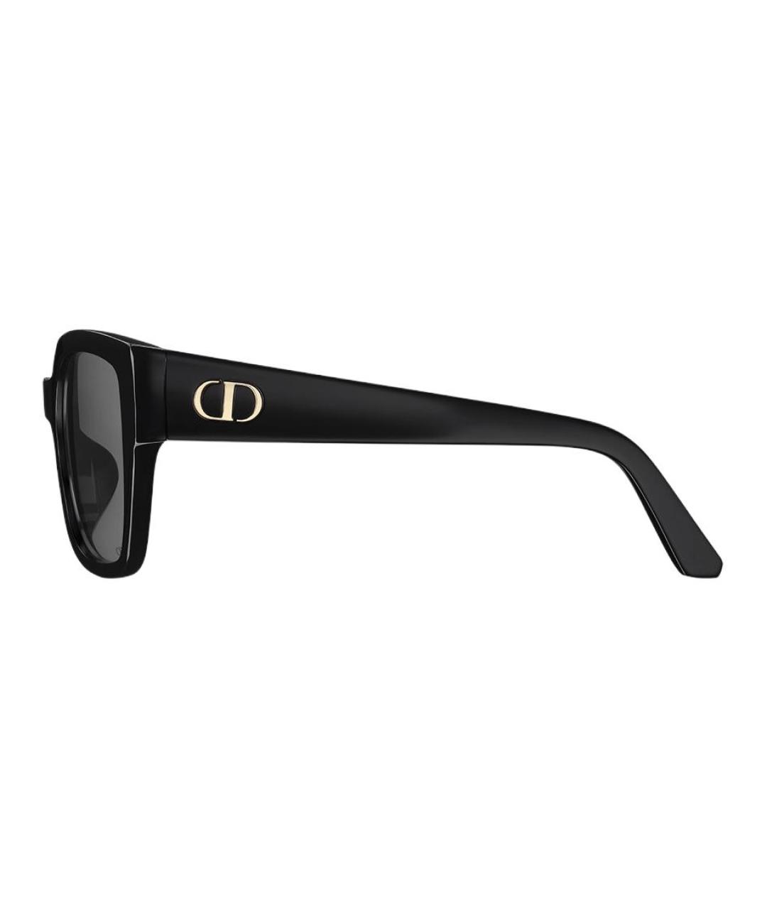 CHRISTIAN DIOR Черные пластиковые солнцезащитные очки, фото 3