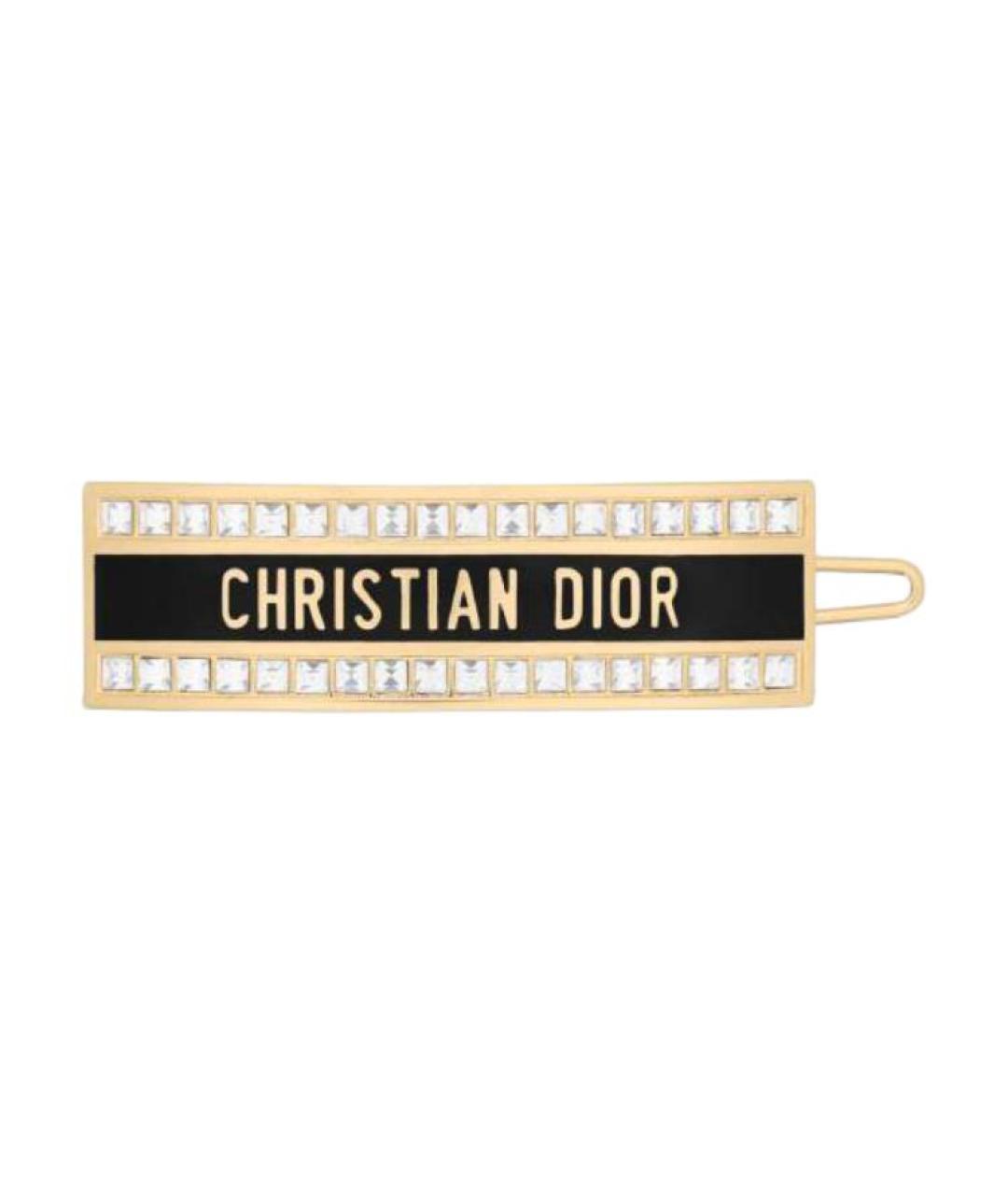 CHRISTIAN DIOR Золотая заколка, фото 1