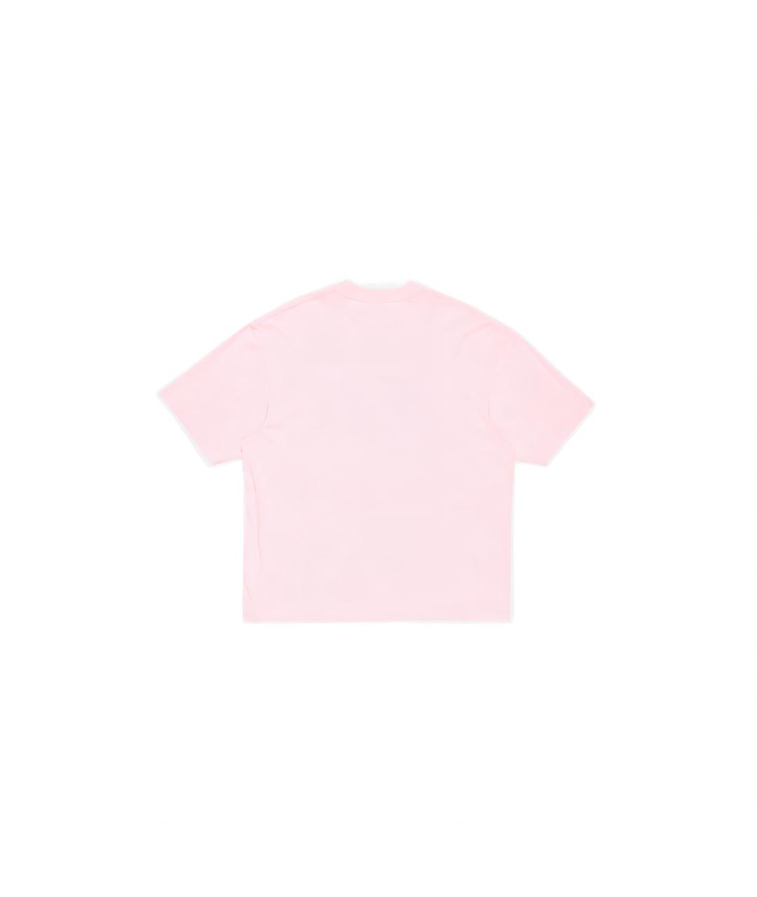 ACNE STUDIOS Розовая хлопковая футболка, фото 2