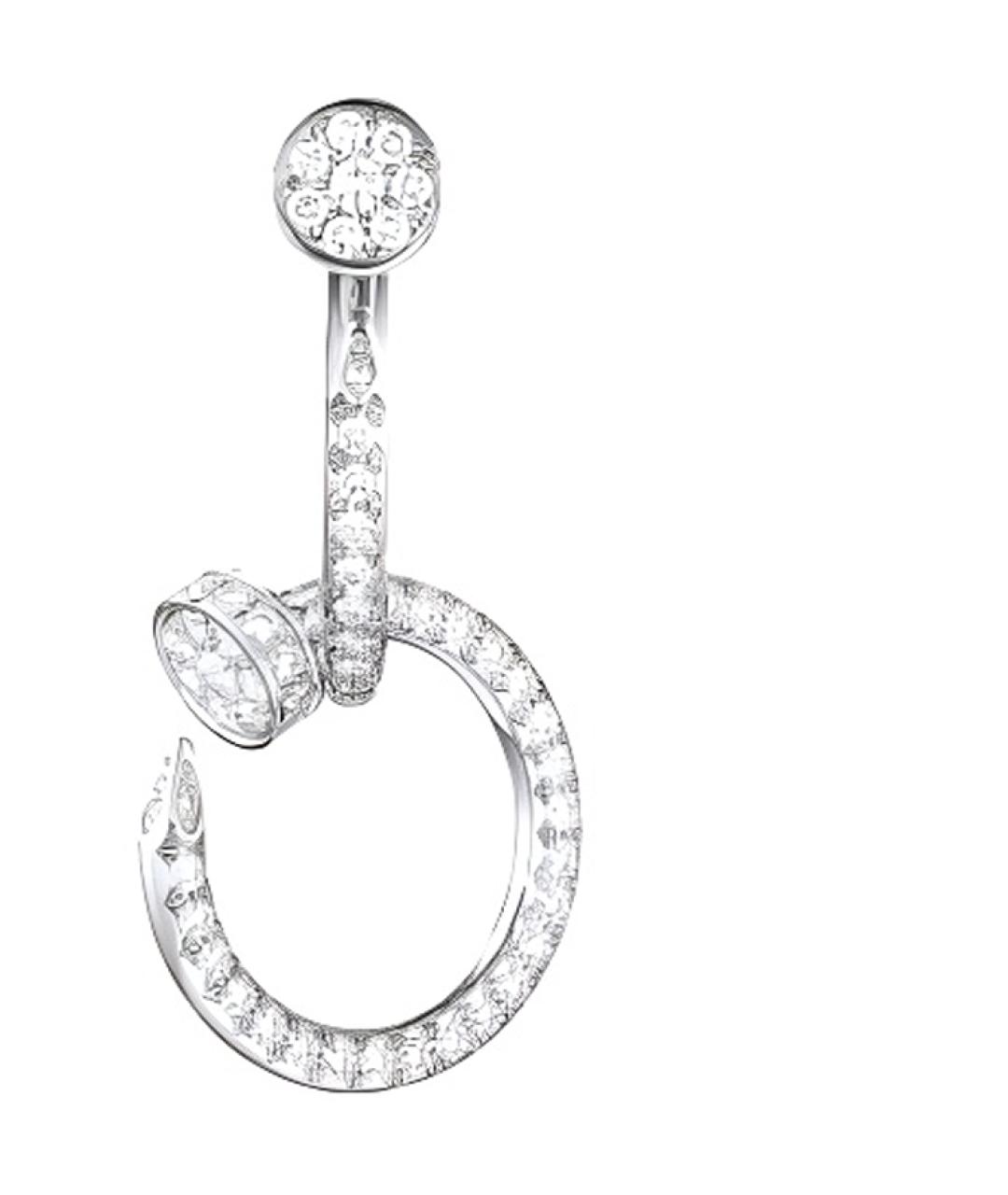 CARTIER Серебряные серьги из белого золота, фото 3