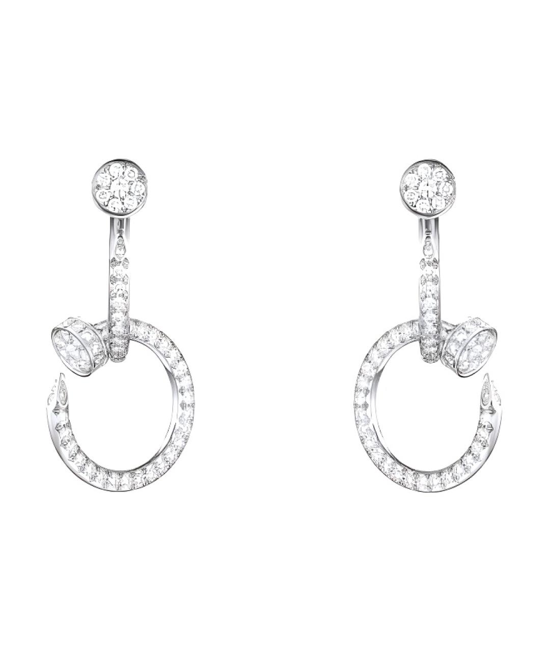 CARTIER Серебряные серьги из белого золота, фото 1