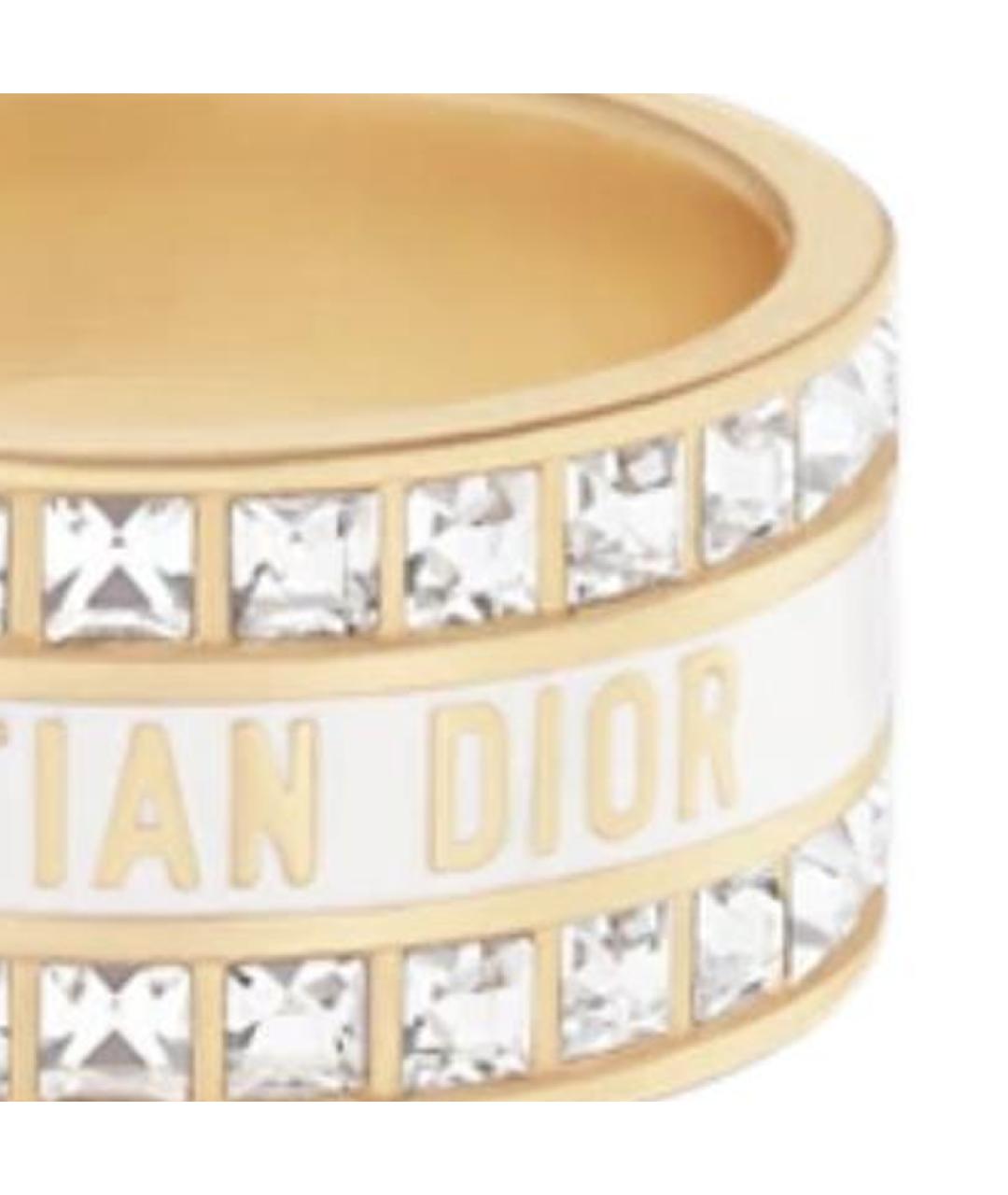 CHRISTIAN DIOR Золотое металлическое кольцо, фото 3