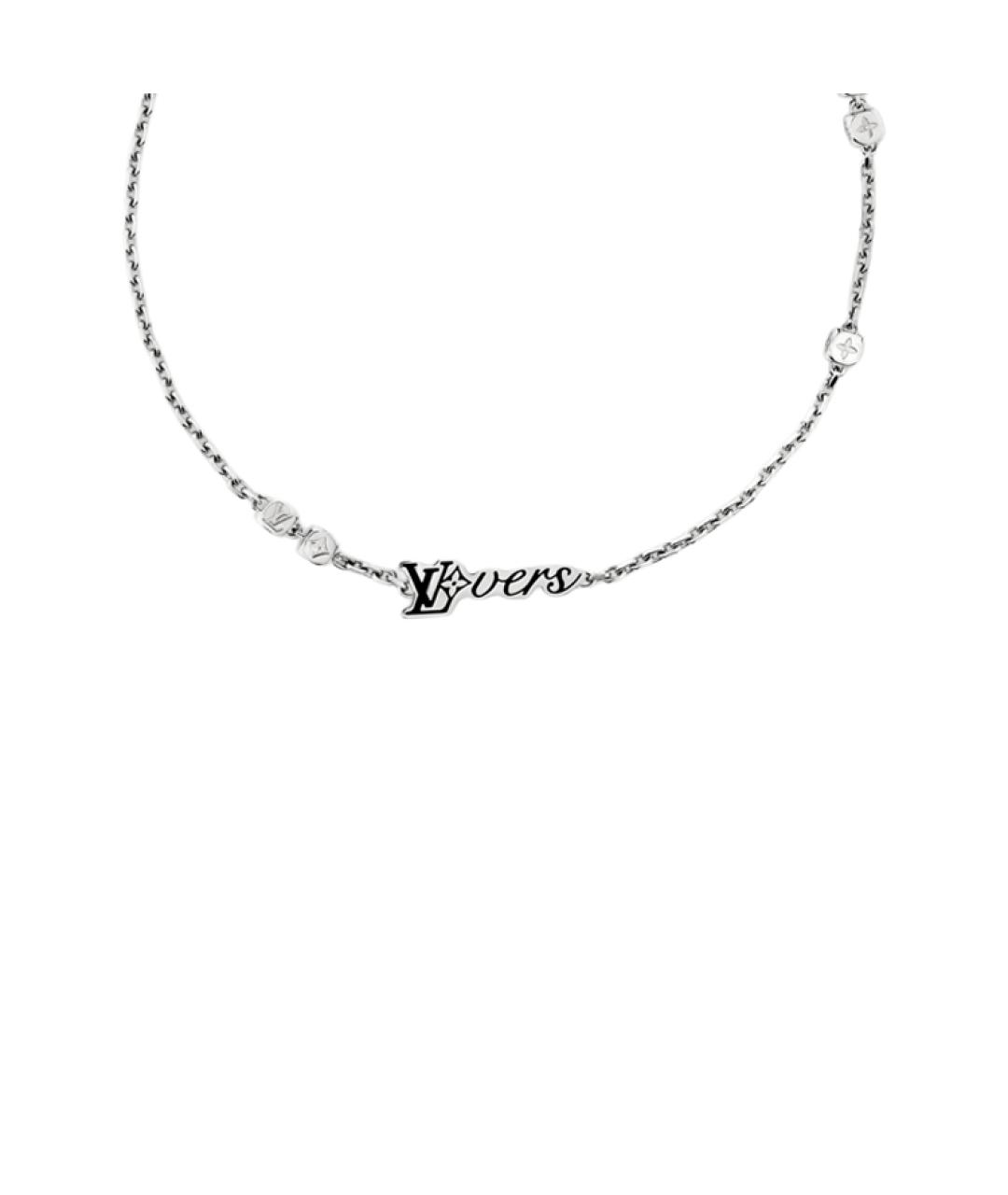 LOUIS VUITTON Серебряная металлическая цепочка/подвеска, фото 1