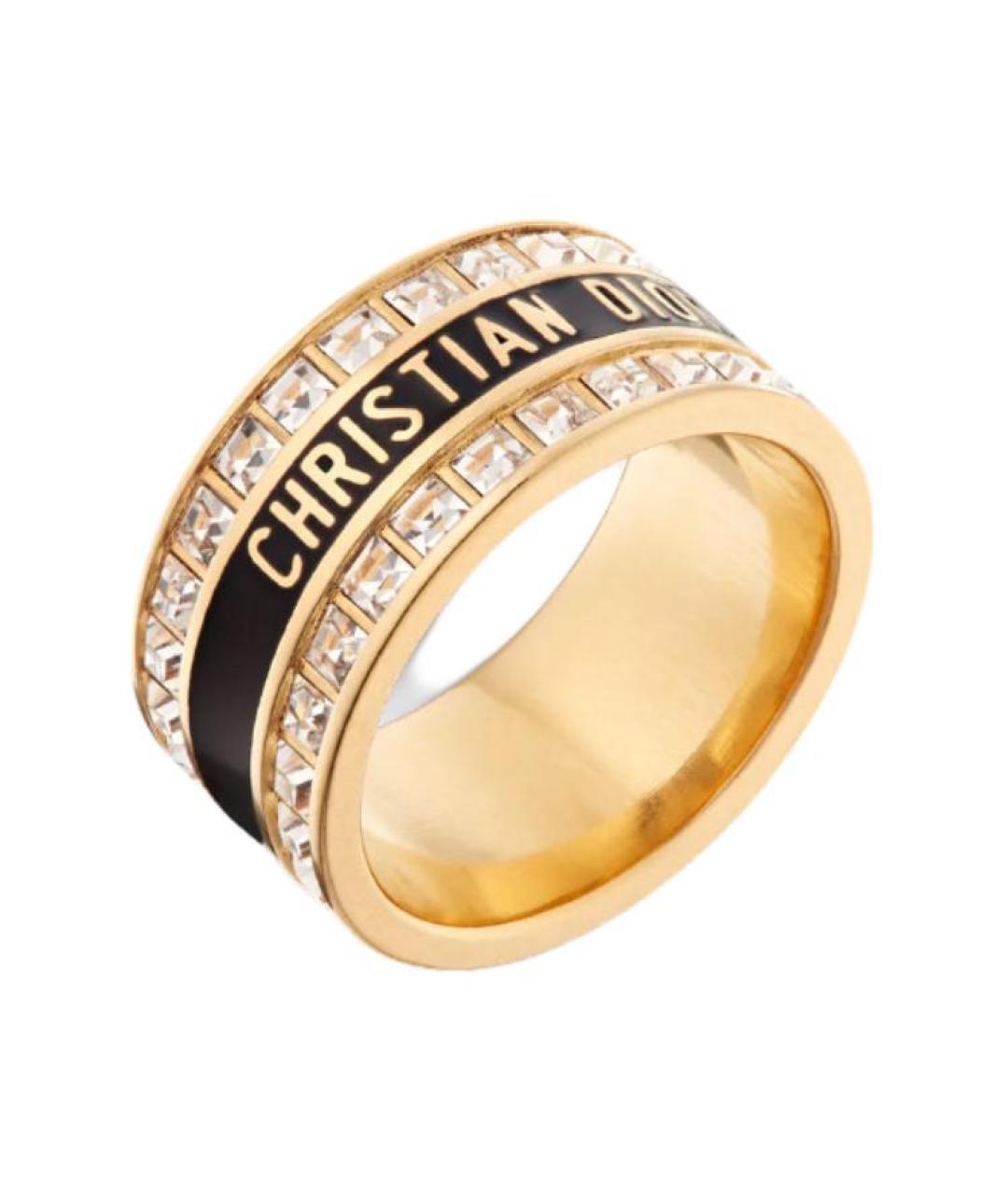 CHRISTIAN DIOR Золотое металлическое кольцо, фото 2