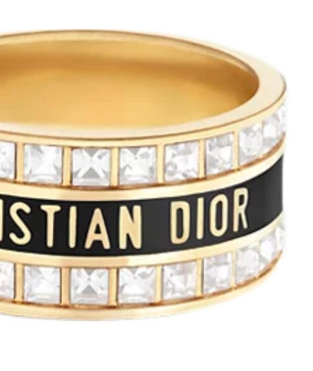 CHRISTIAN DIOR Золотое металлическое кольцо, фото 3
