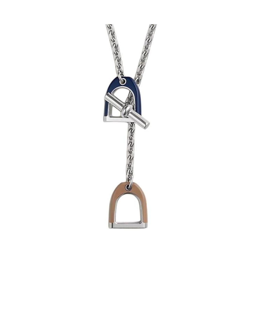 HERMES Серебряная металлическая цепочка/подвеска, фото 1