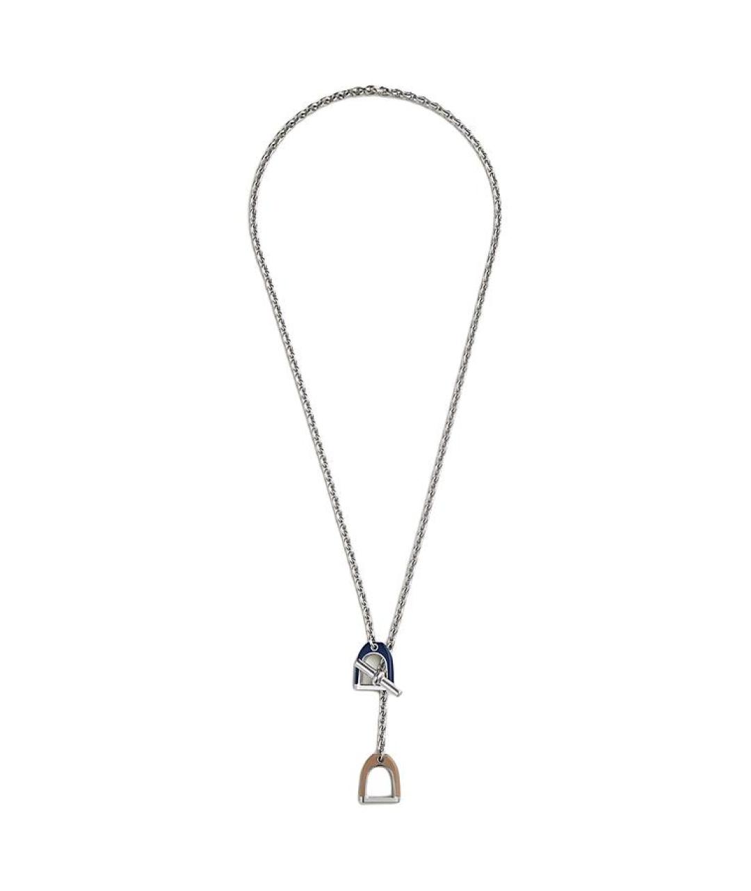HERMES Серебряная металлическая цепочка/подвеска, фото 2