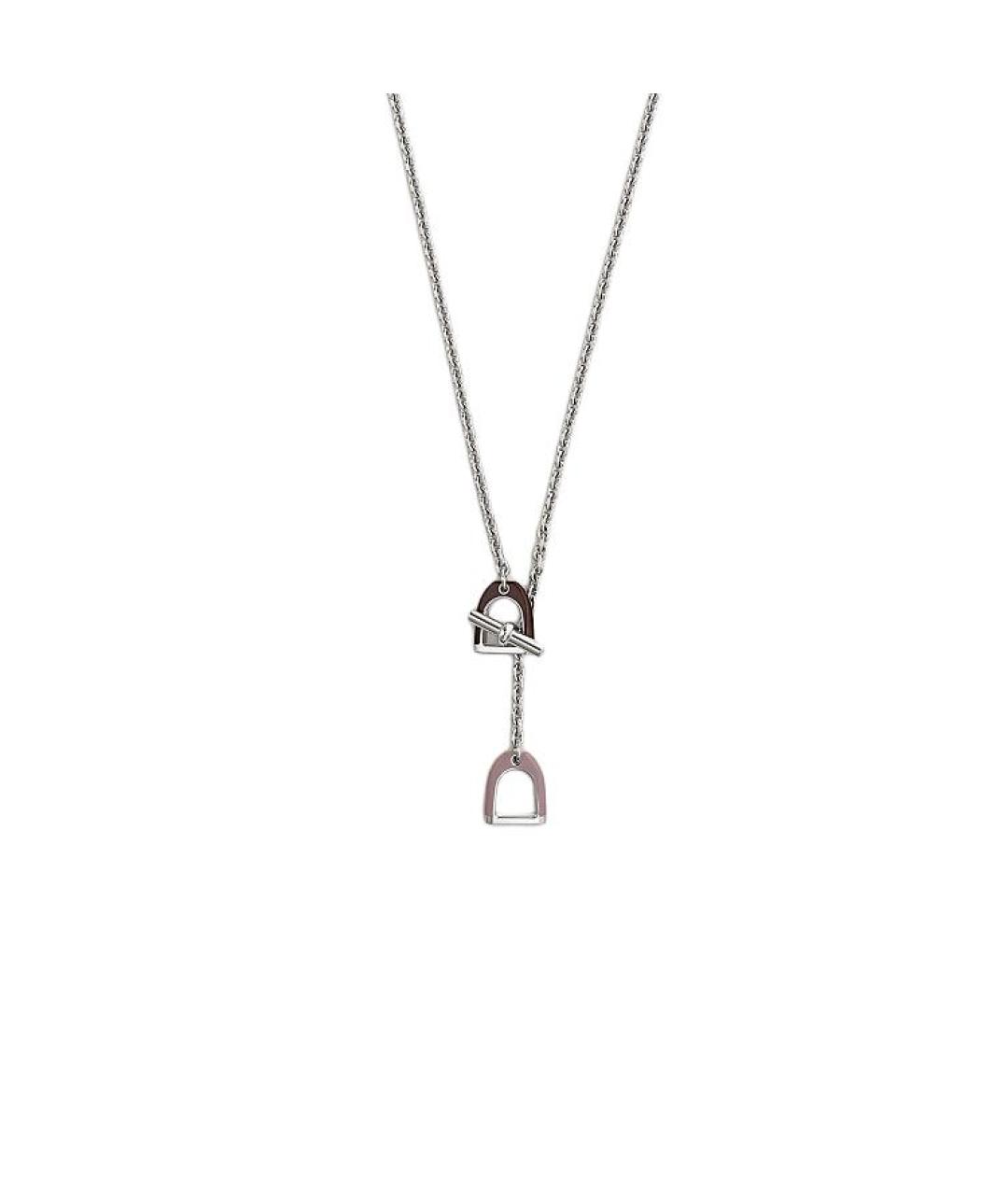 HERMES Серебряная металлическая цепочка/подвеска, фото 1