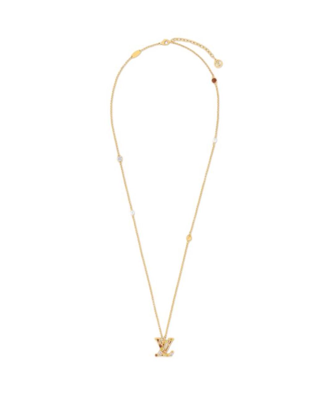 LOUIS VUITTON Золотая металлическая цепочка, фото 4