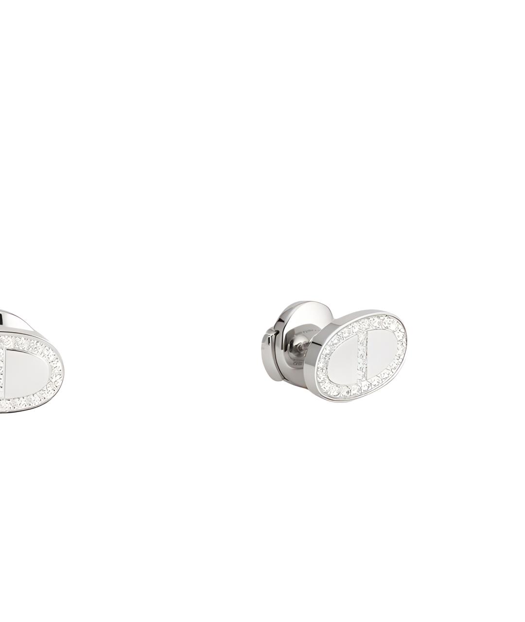 HERMES Серебряные серьги из белого золота, фото 2