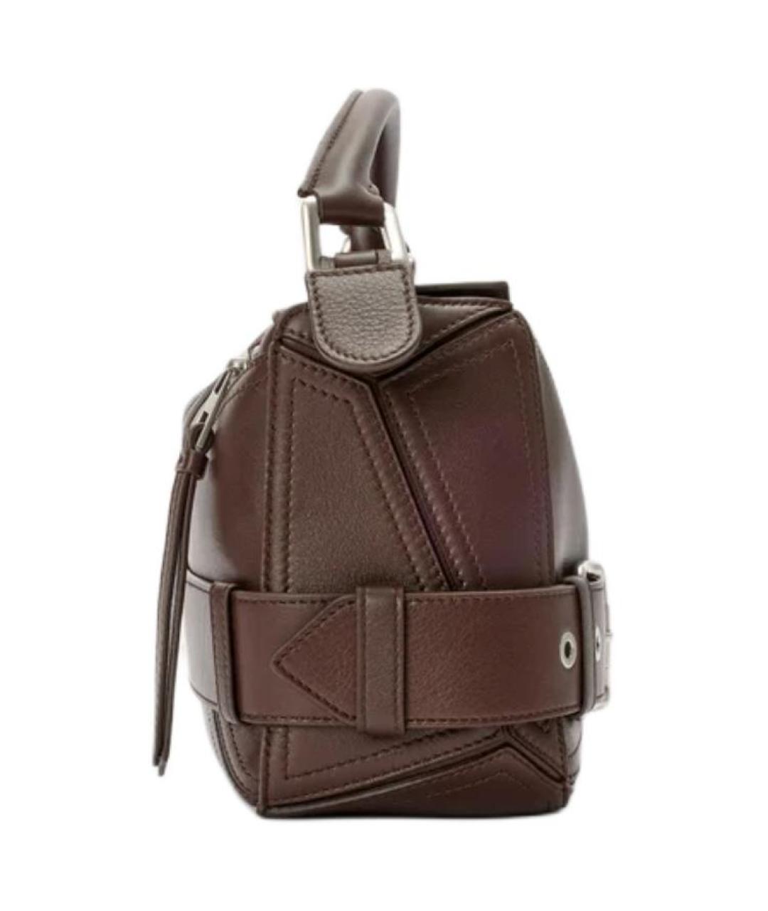 LOEWE Коричневая кожаная сумка через плечо, фото 5