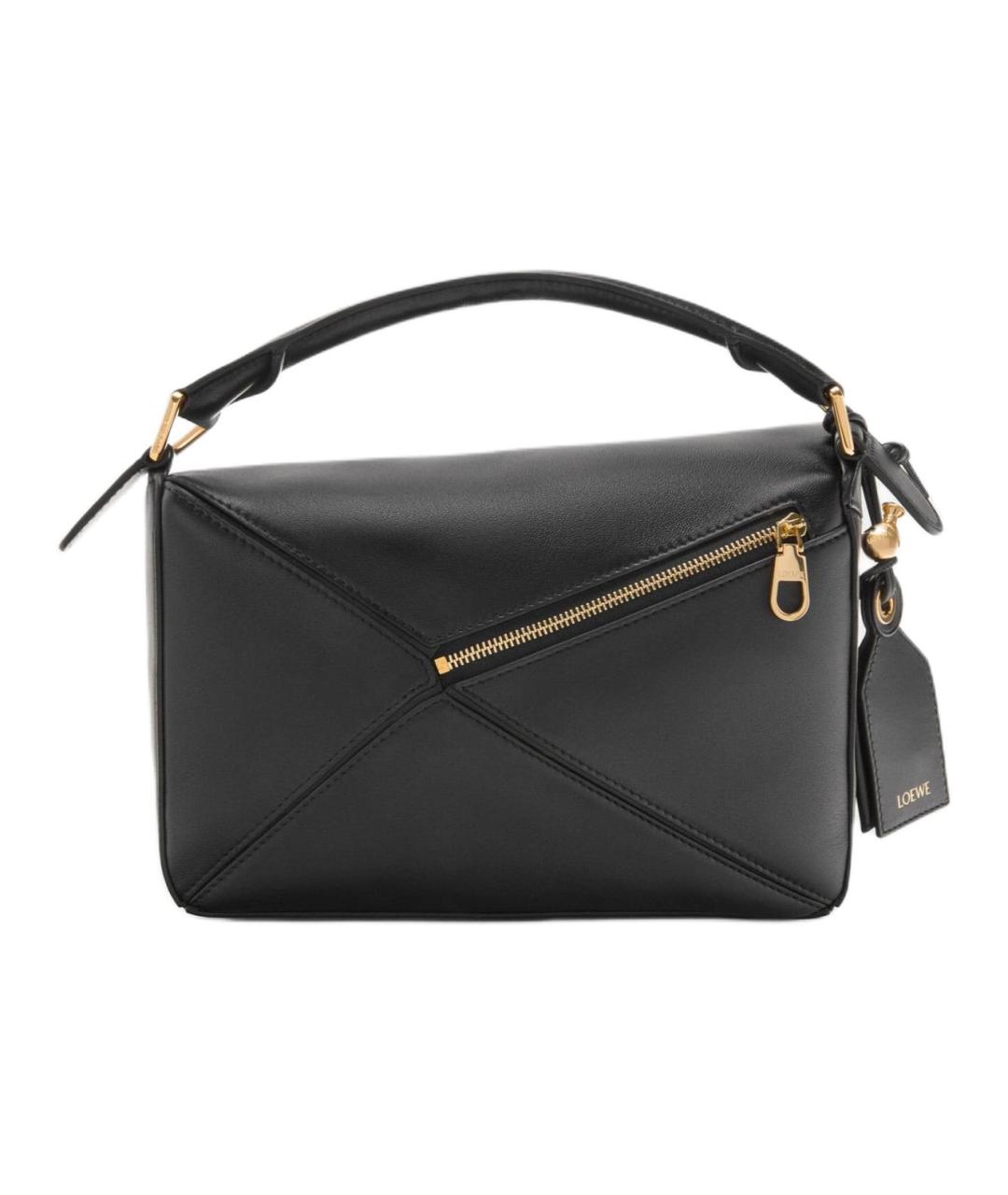 LOEWE Черная кожаная сумка через плечо, фото 4